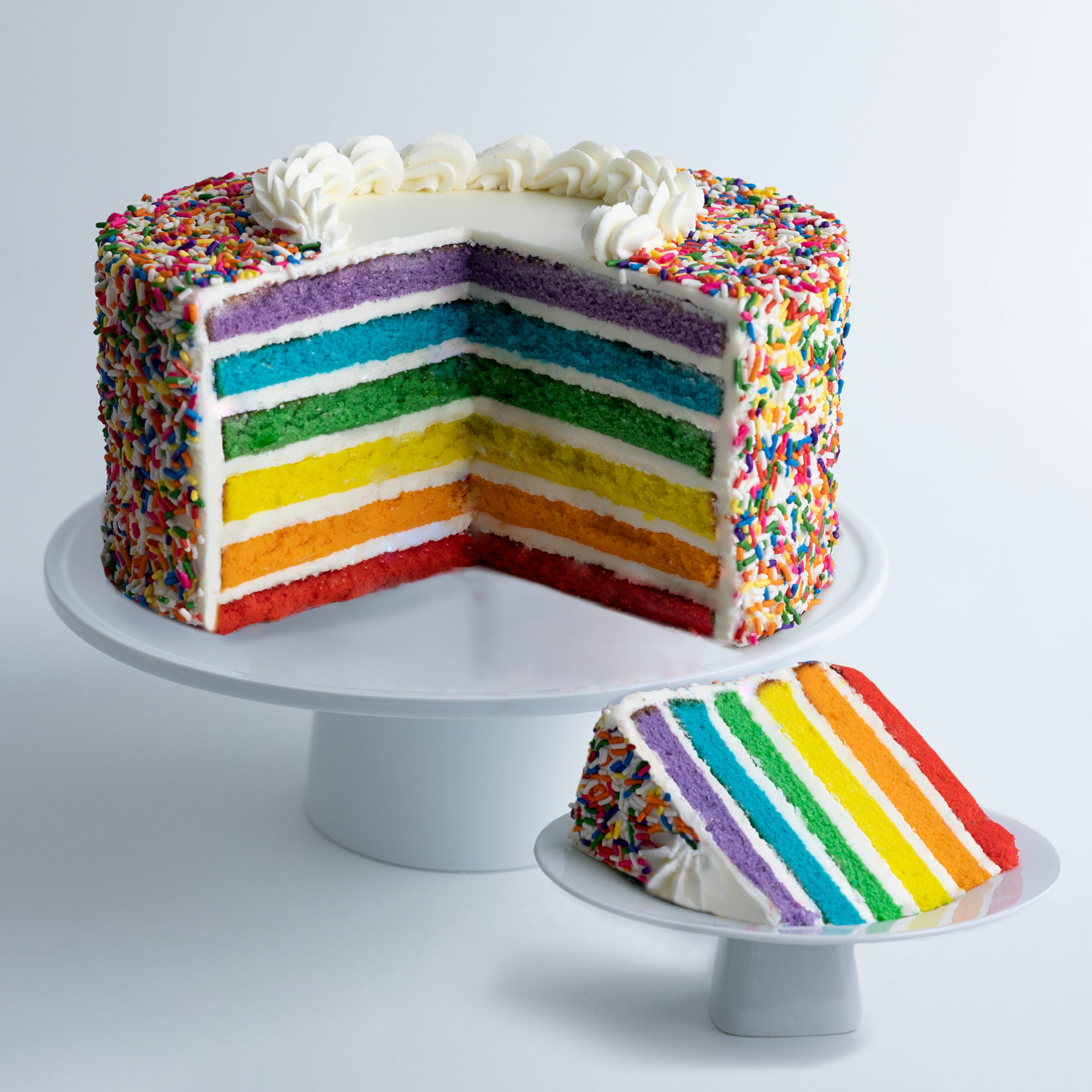 Rainbow Cake - 10" by Carlo's Bakery