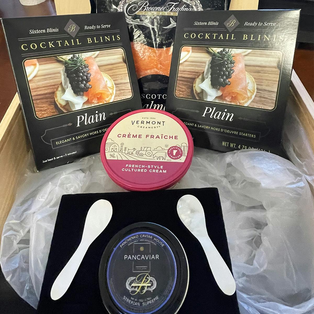 Caviar Connoisseur Hostess Gift Box by Browne Trading Company