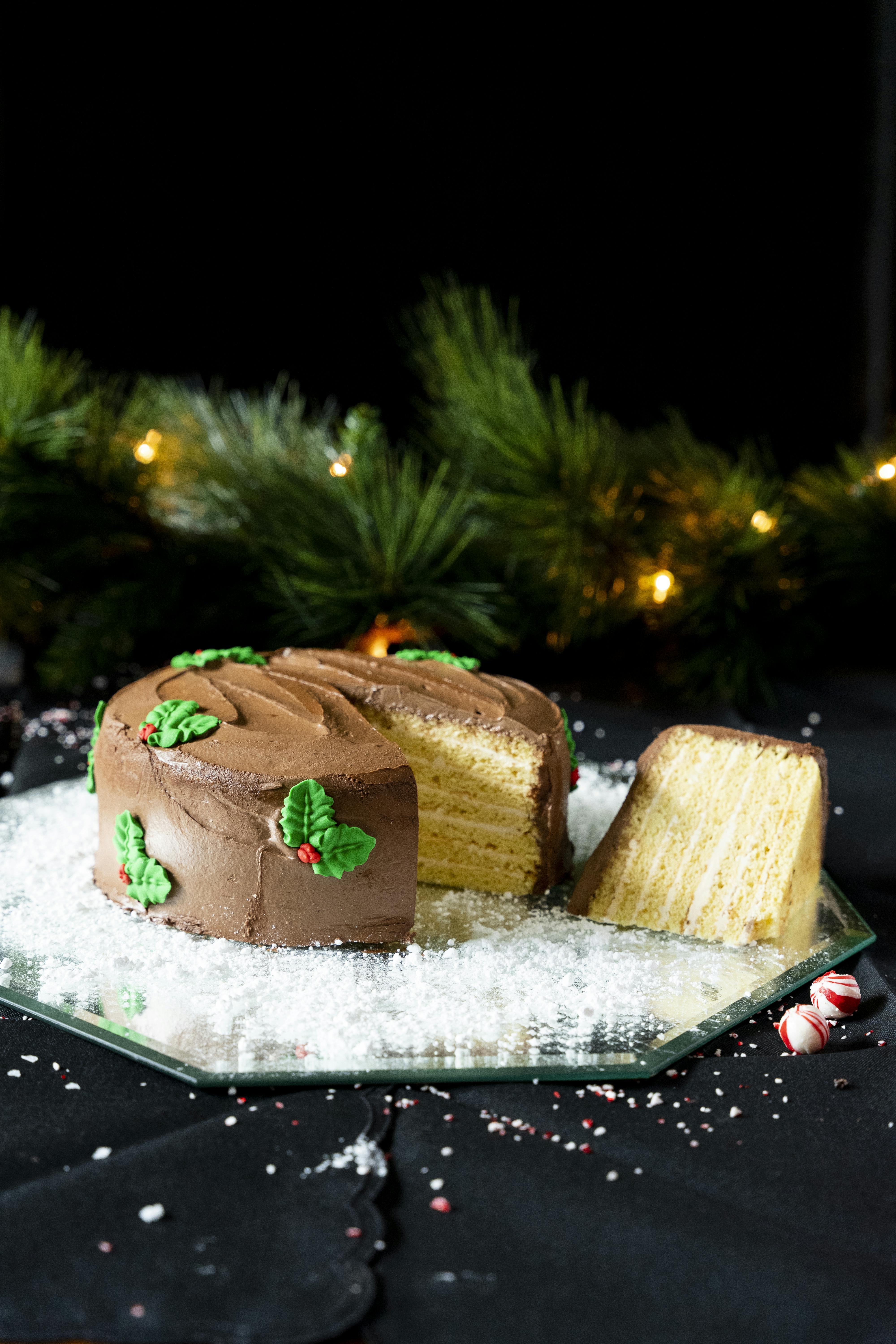 7-Layer Yuletide Cake by Caroline's Cakes