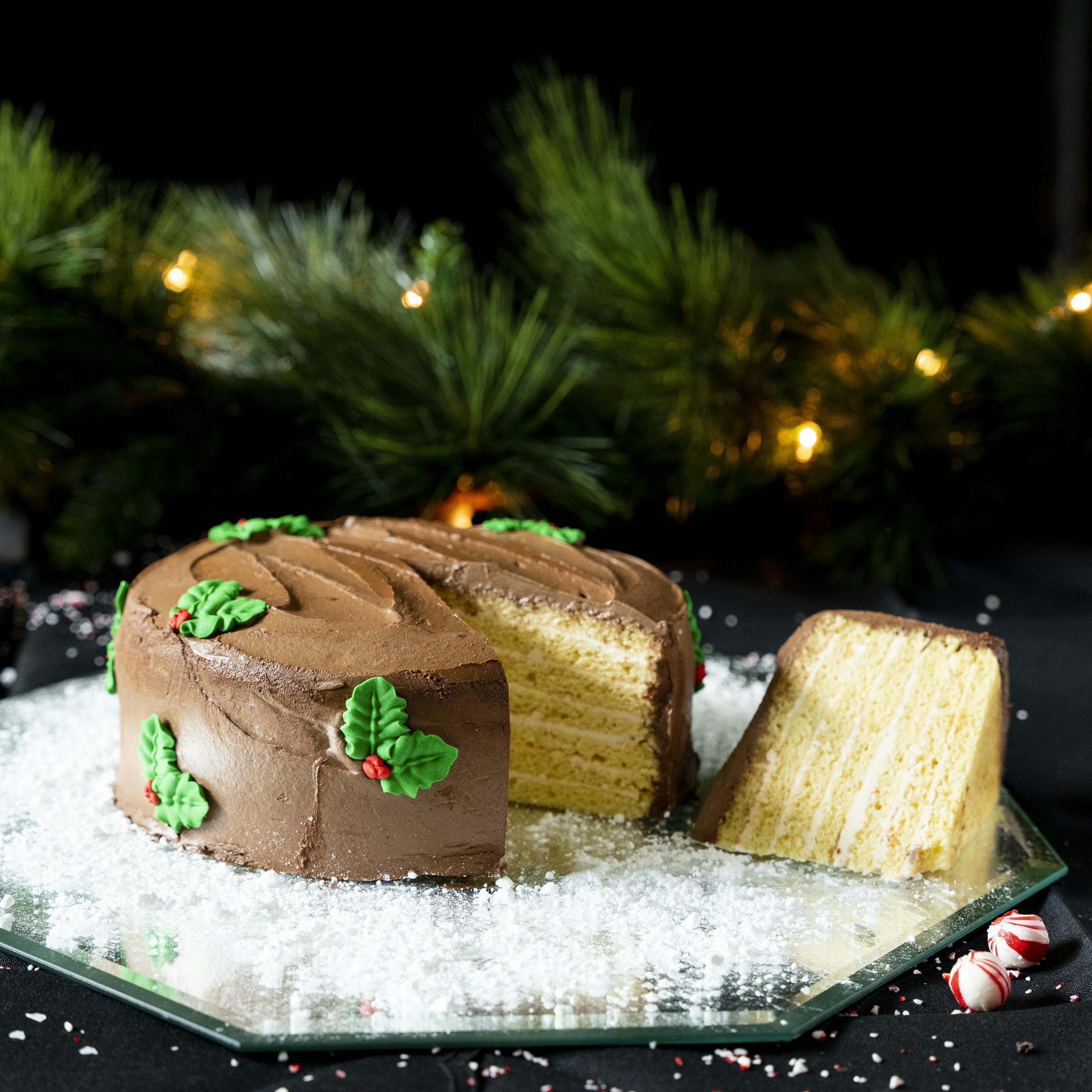 7-Layer Yuletide Cake by Caroline's Cakes