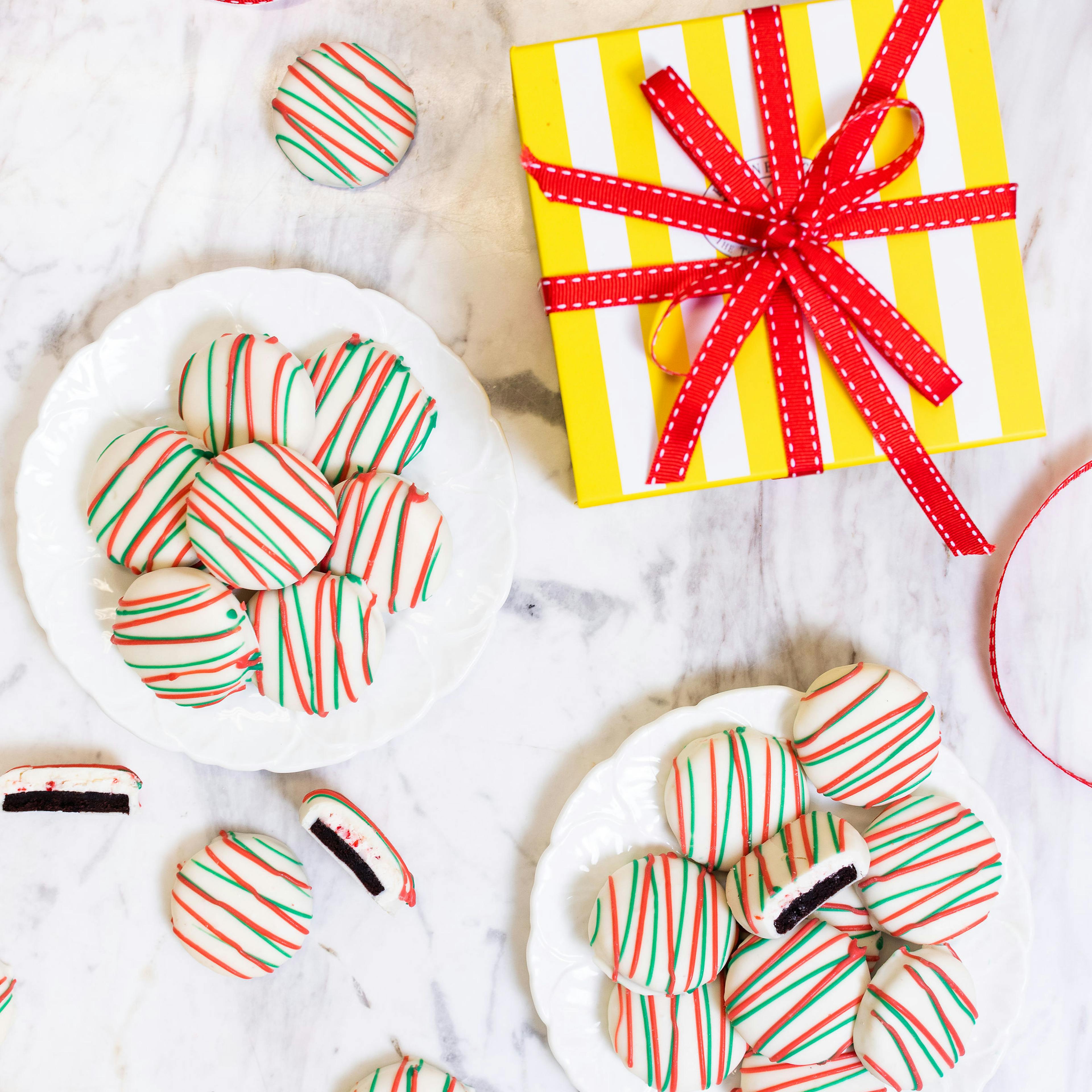 Peppermint Cake Bites by Caroline's Cakes