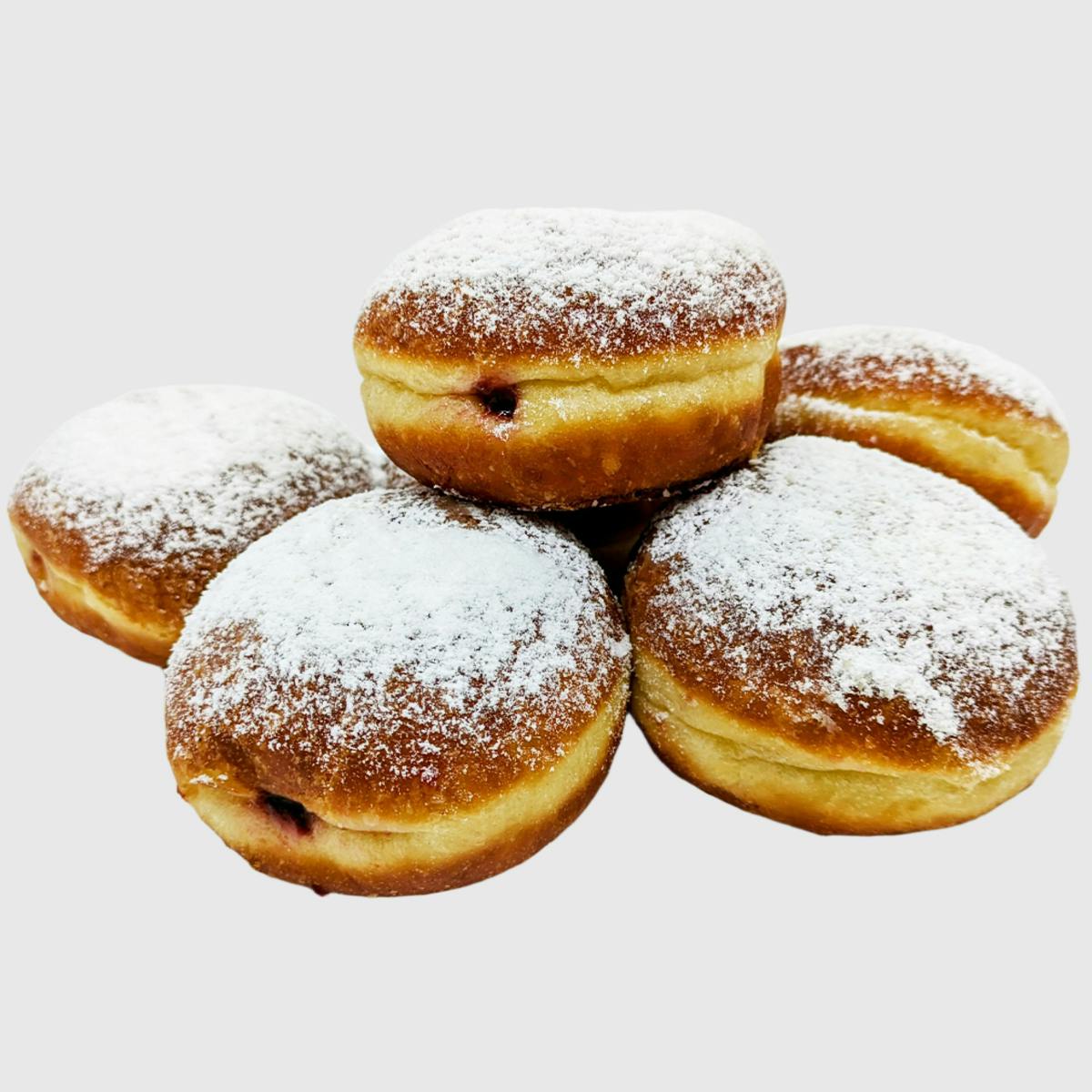 Hanukkah Jelly Donuts - 12 Pack (Kosher) by Butterflake Bakery