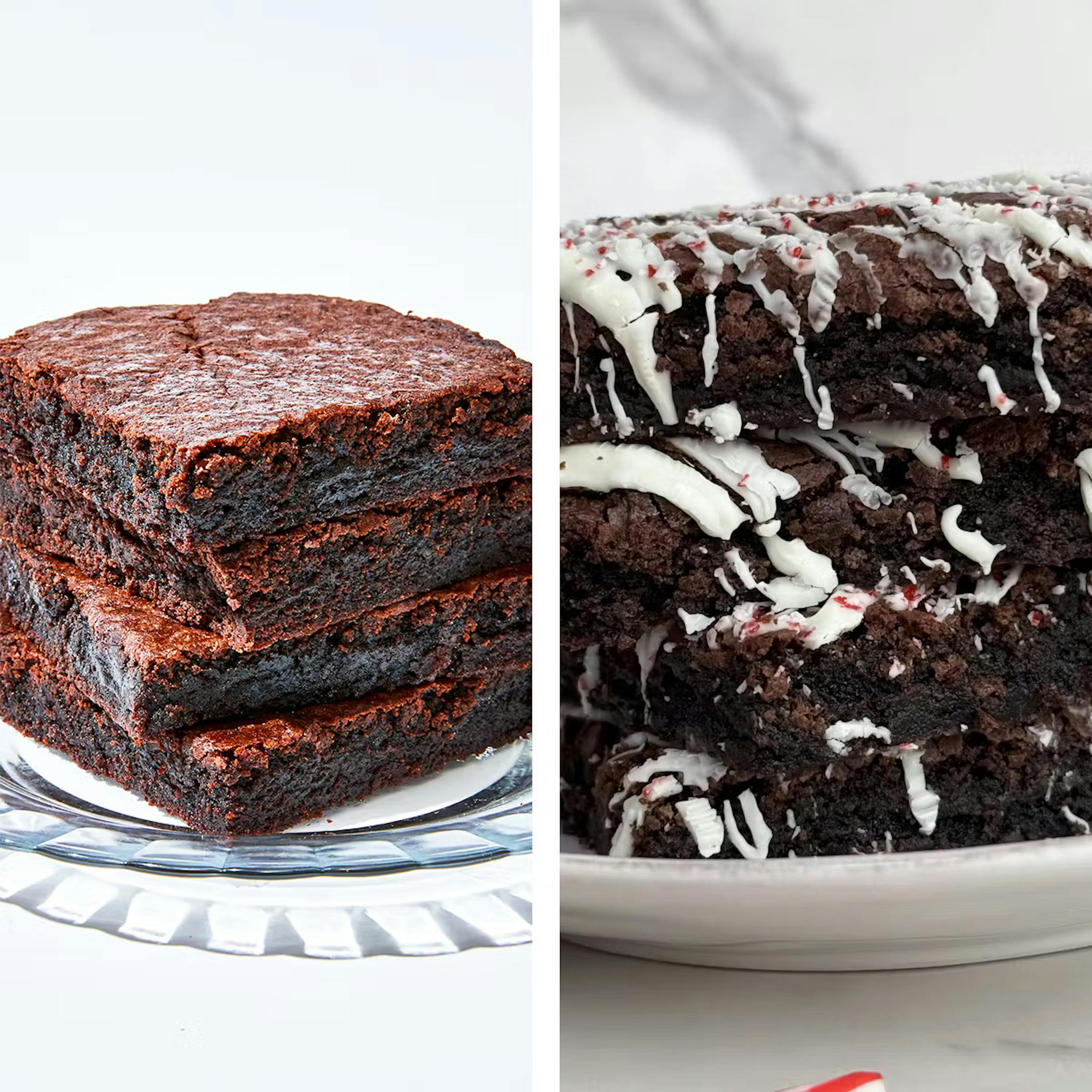 Peppermint Bark Brownies + Classic Brownies Combo (Gluten-Free) by Chef Geoffrey Zakarian