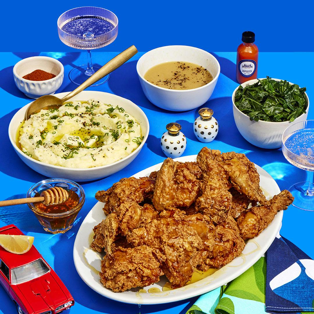 "The Holiday Coop" Complete Fried Chicken Dinner for 4 by Blue Ribbon - Alternate image 1