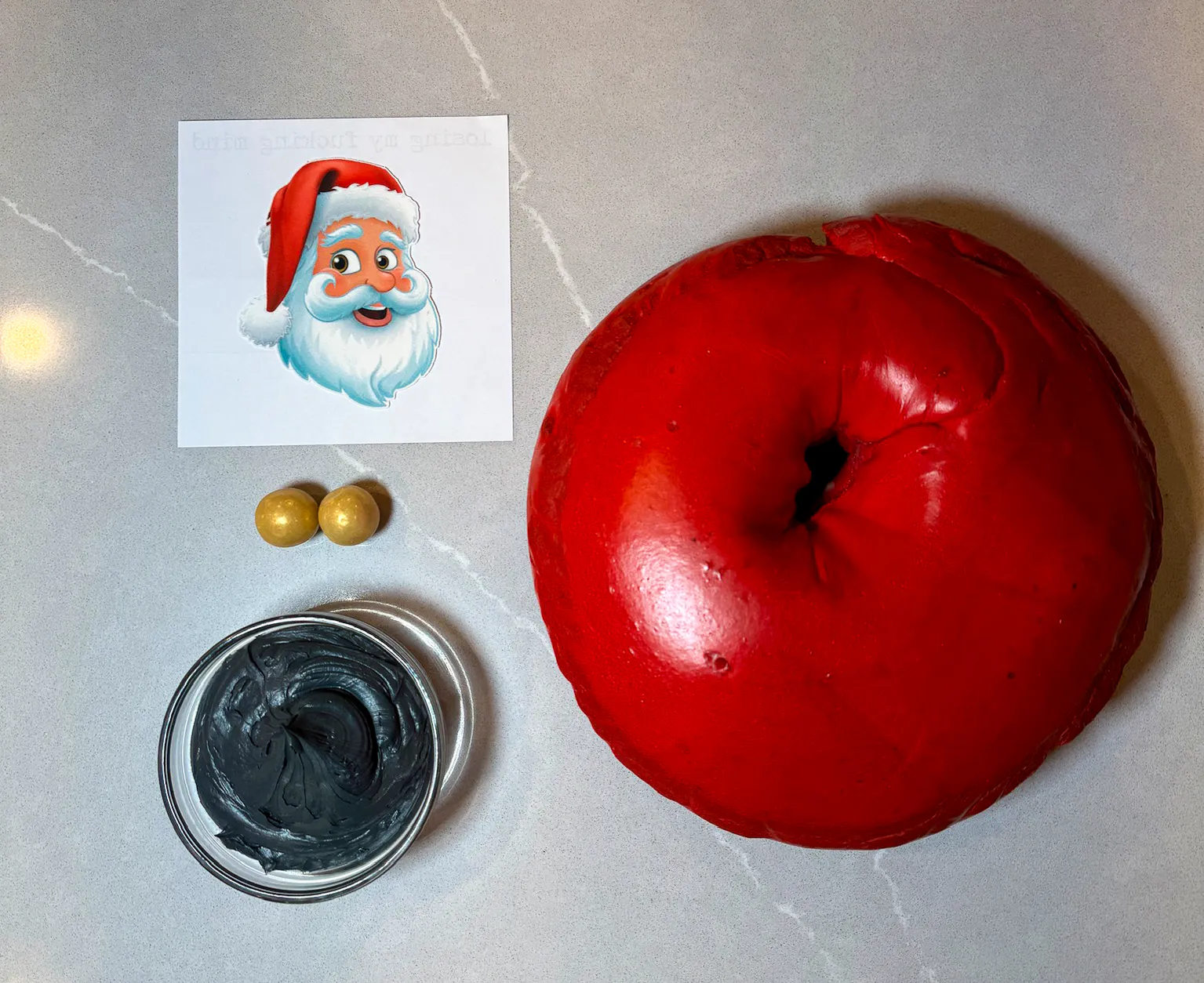 Santa Bagel Dozen - DIY Kit by The Bagel Nook - Alternate image 1