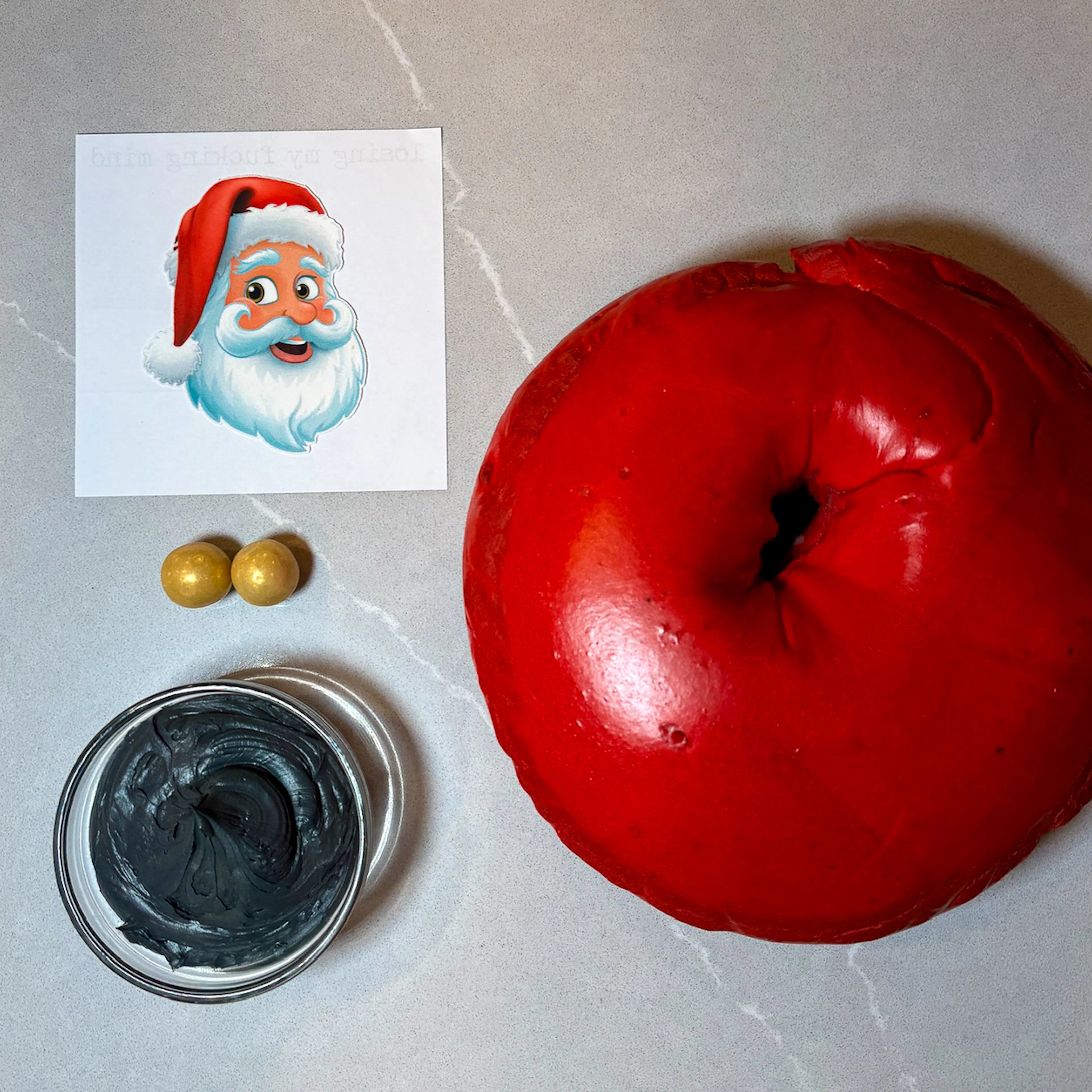 Santa Bagel Dozen - DIY Kit by The Bagel Nook - Alternate image 1