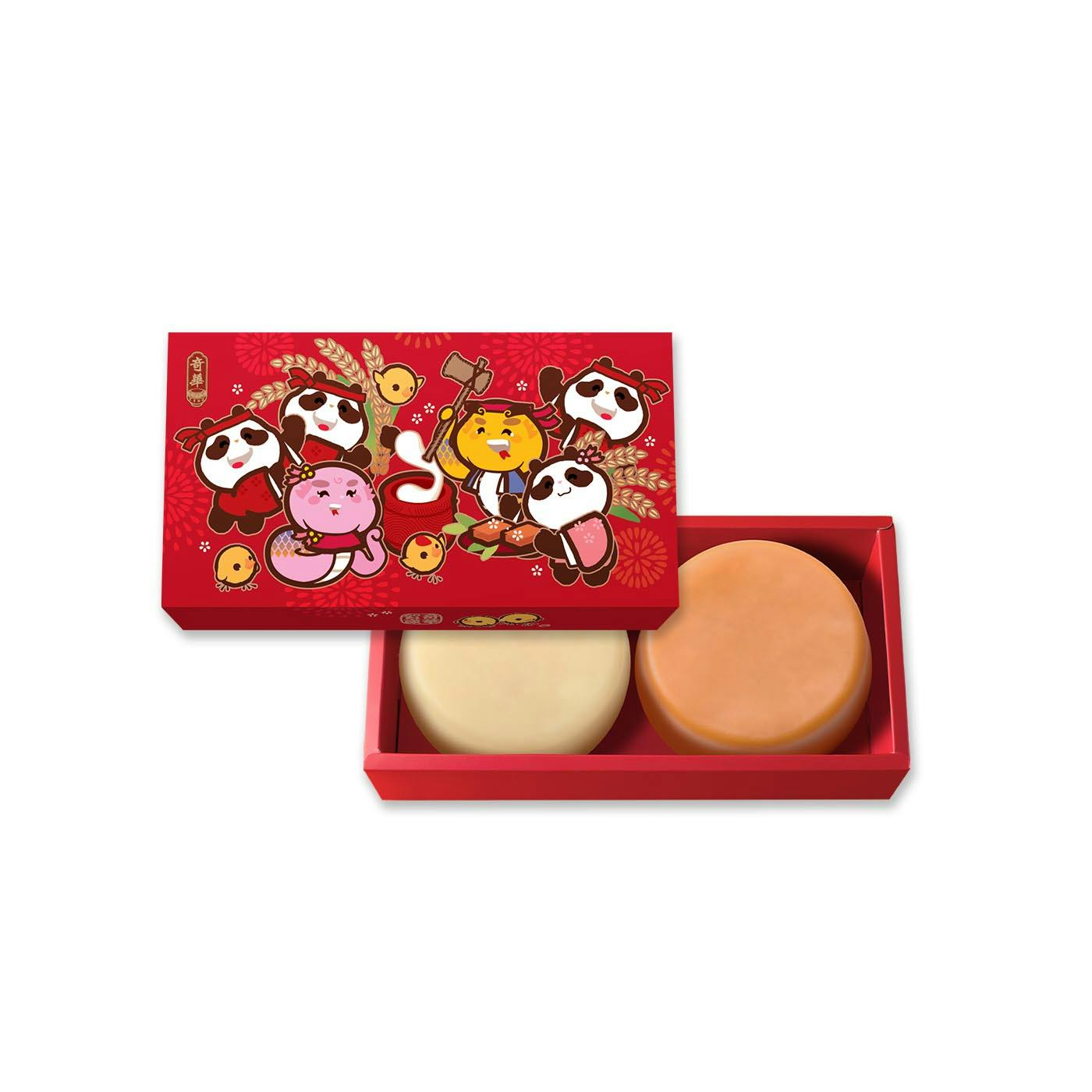Chinese New Year Snake & Panda Mini Pudding Set by Kee Wah Bakery