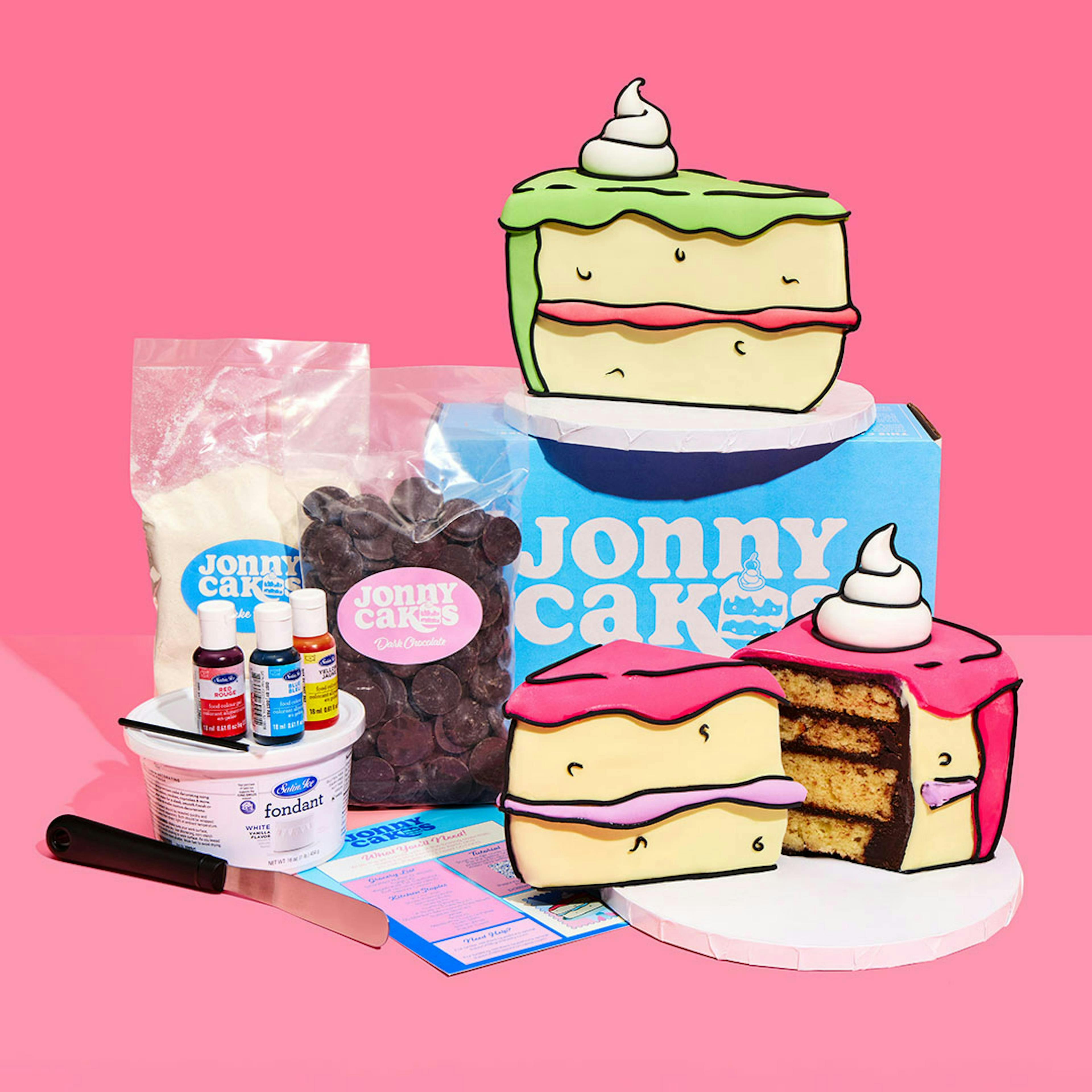 Realistic DIY Cake Kit + Video Tutorial Best Seller - 2 Pack by JonnyCakes - Alternate image 4