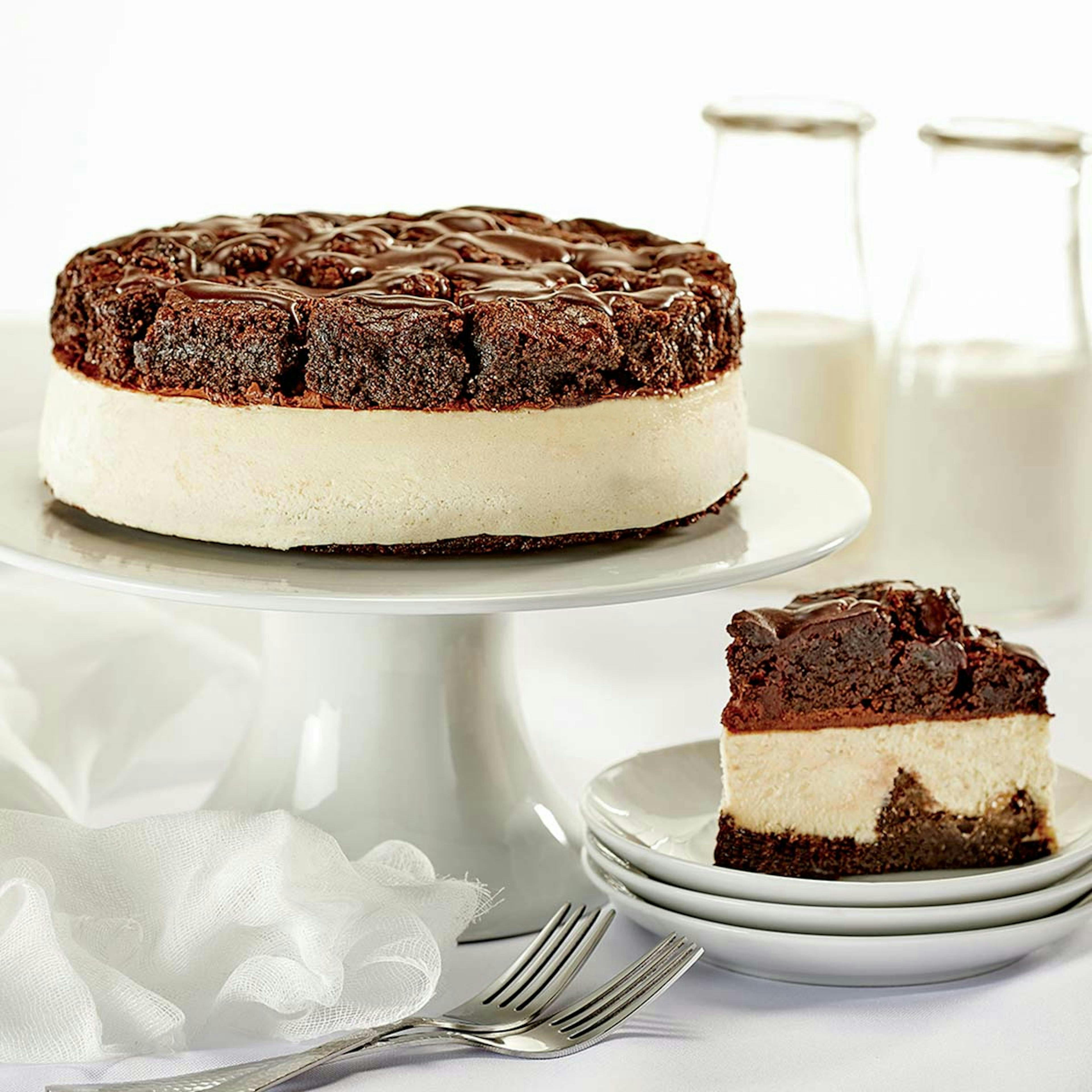Brownie Explosion Cheesecake by Junior's Cheesecake