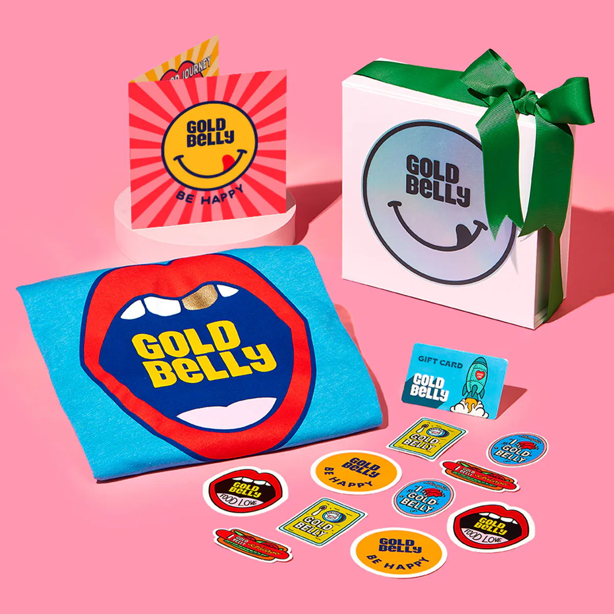 Gift Cards + Merch - Goldbelly T-Shirt + Gift Card