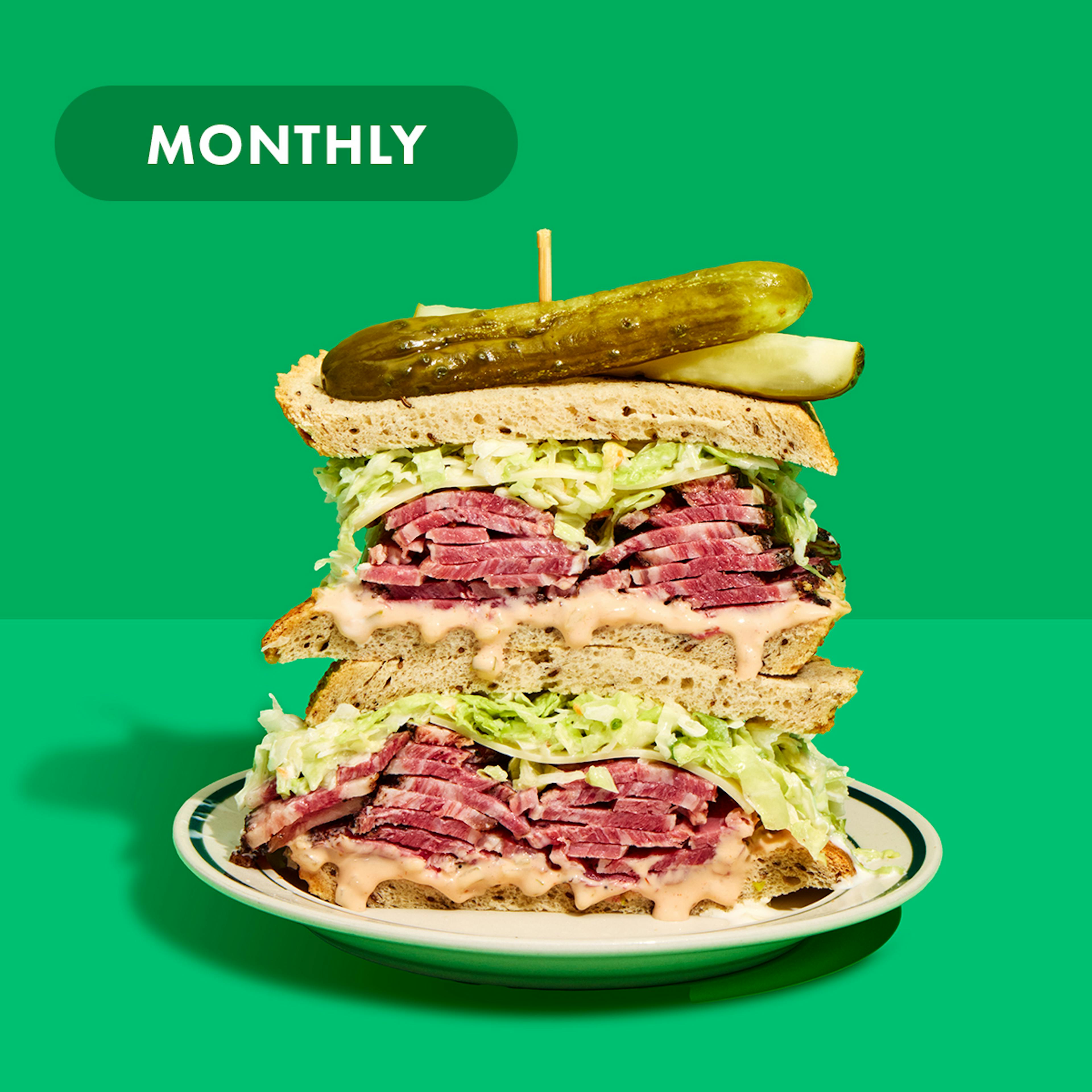 Monthly SANDWICH Subscription by Goldbelly Subscriptions
