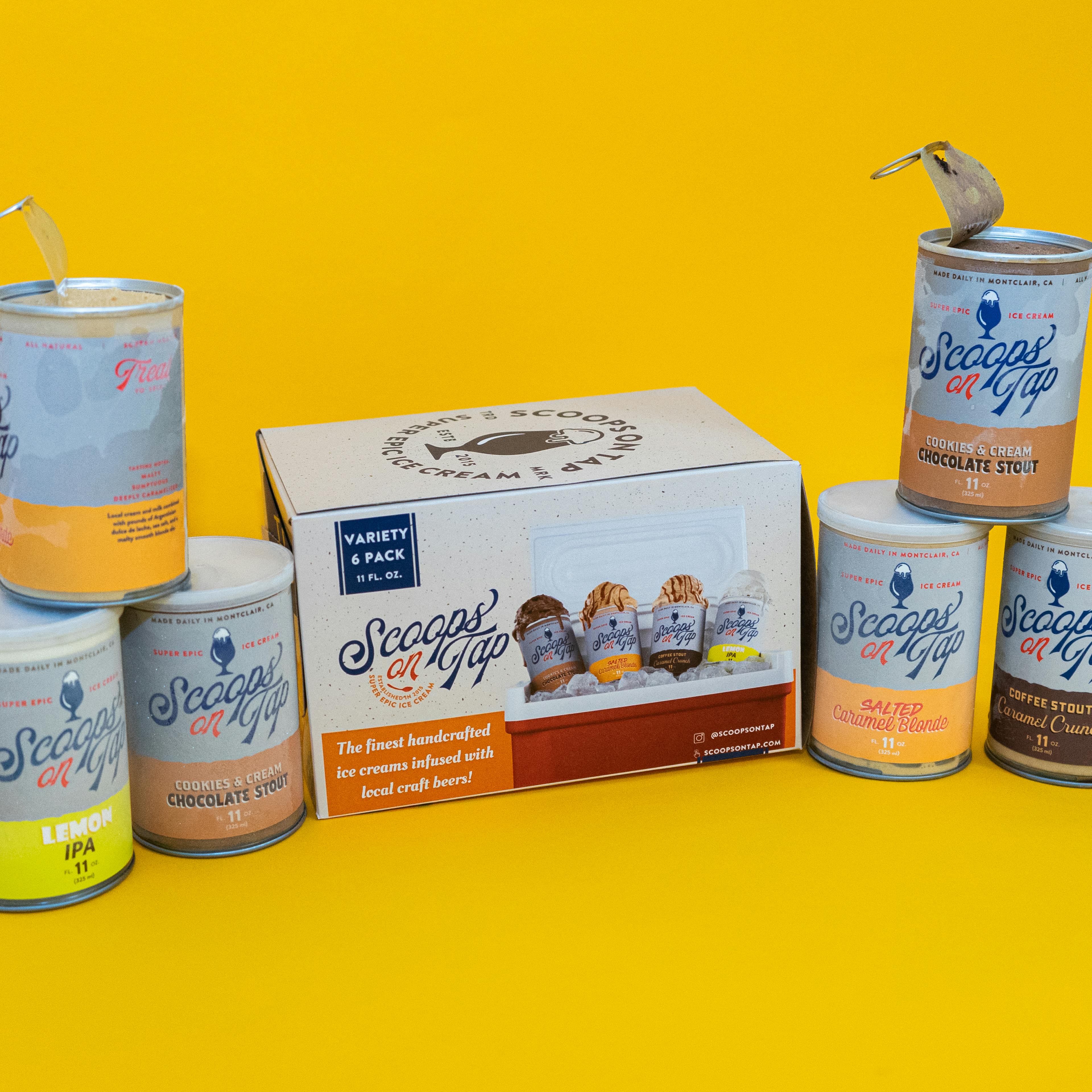 Craft Beer Infused Ice Cream "Can" Collection - 6 Pints by Scoops On Tap - Alternate image 6