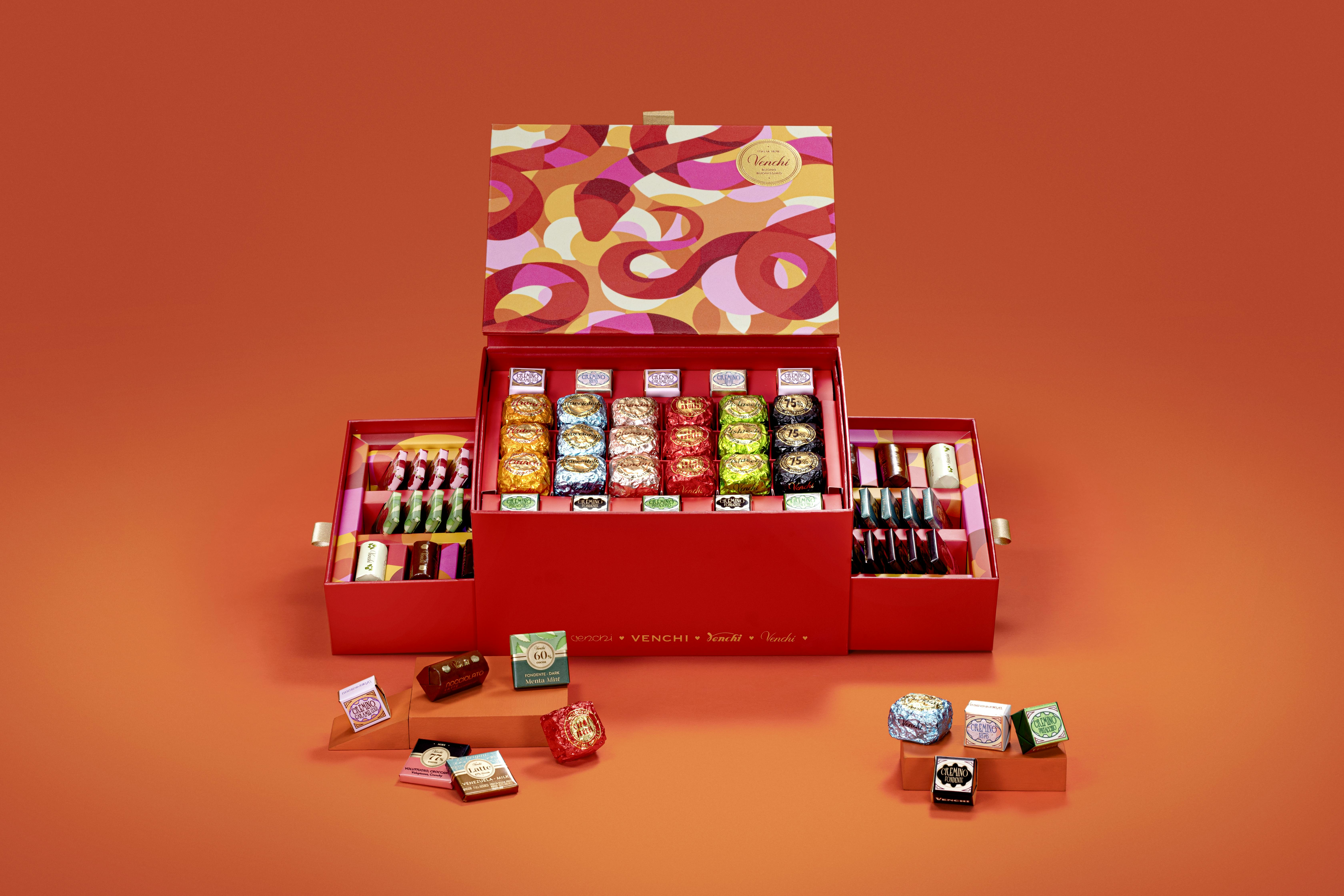 Lunar New Year Double Layer Chocolate Gift Box - Large by Venchi