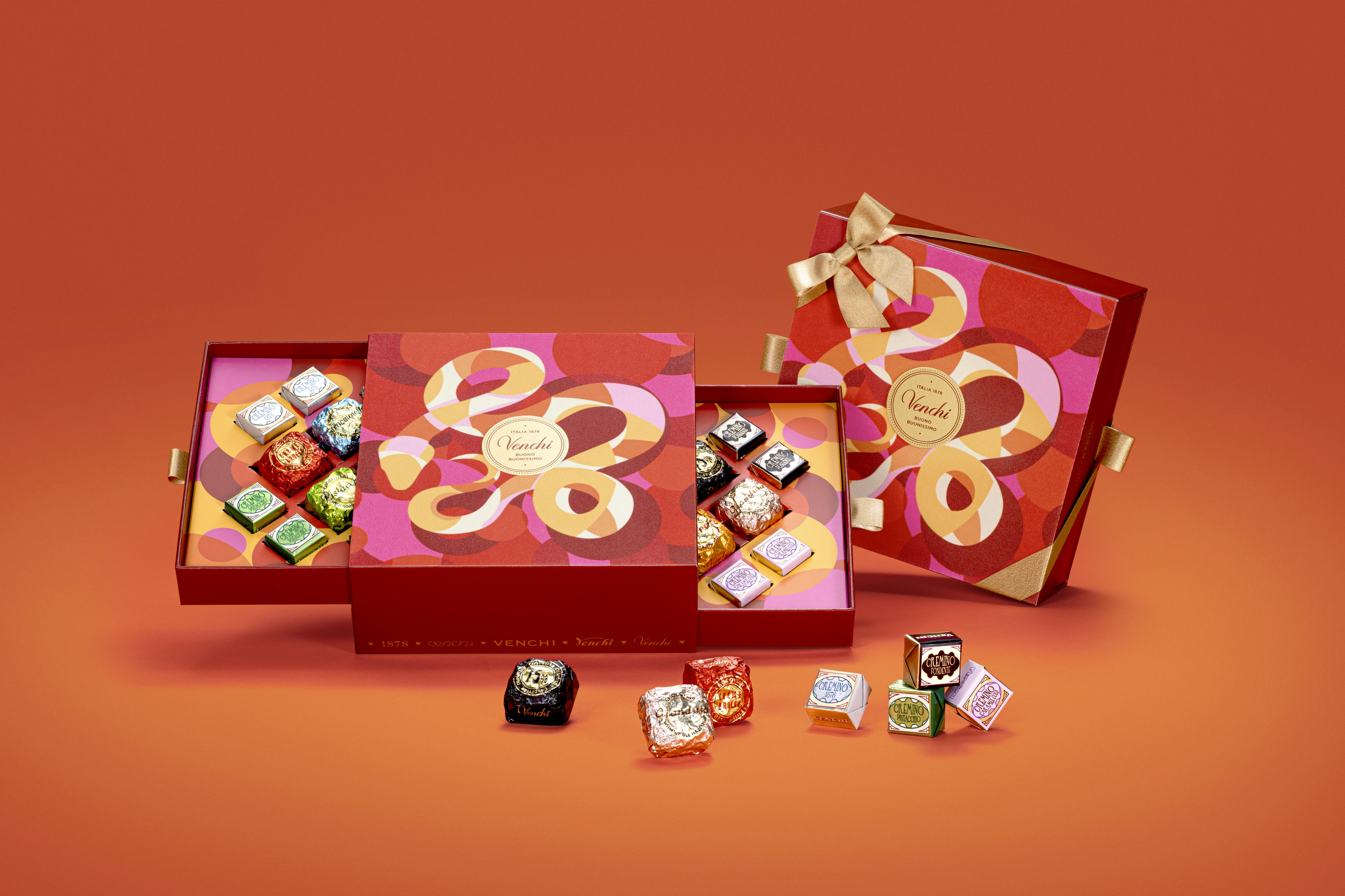 Lunar New Year Double Layer Chocolate Gift Box - Medium by Venchi