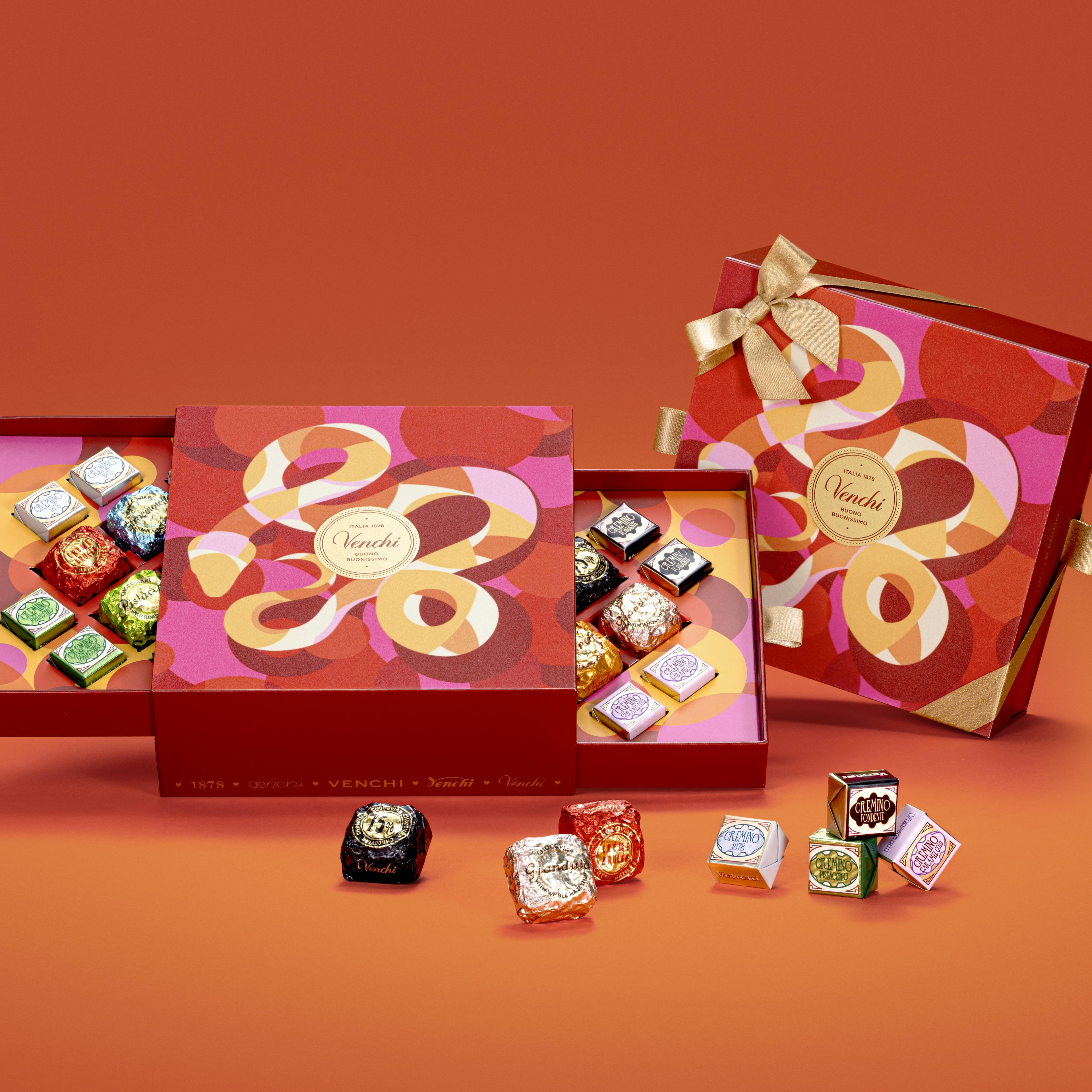 Lunar New Year Double Layer Chocolate Gift Box - Medium by Venchi