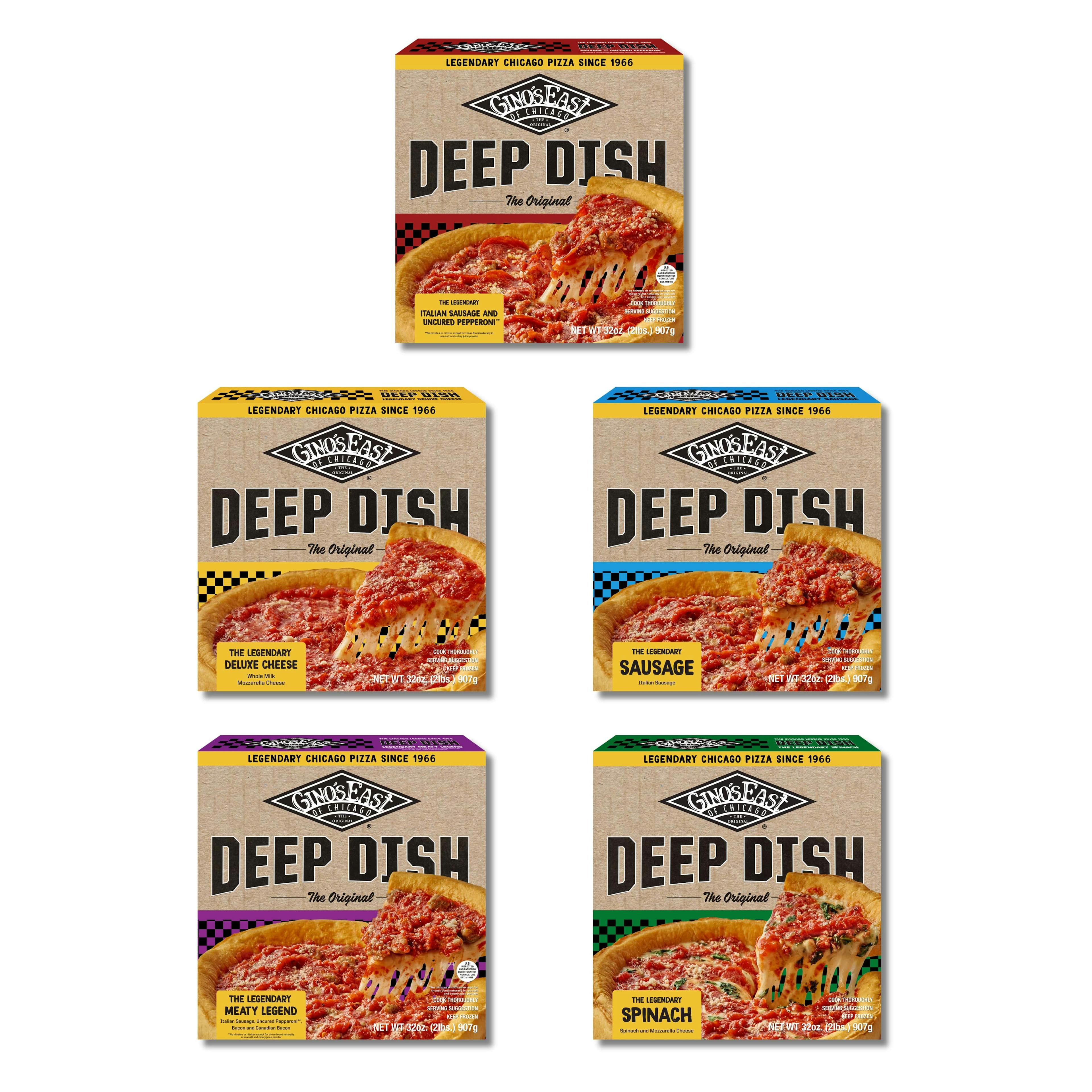 Chicago Deep Dish Pizza Box - Choose Your Own 5 Pack by Gino's East - Alternate image 1