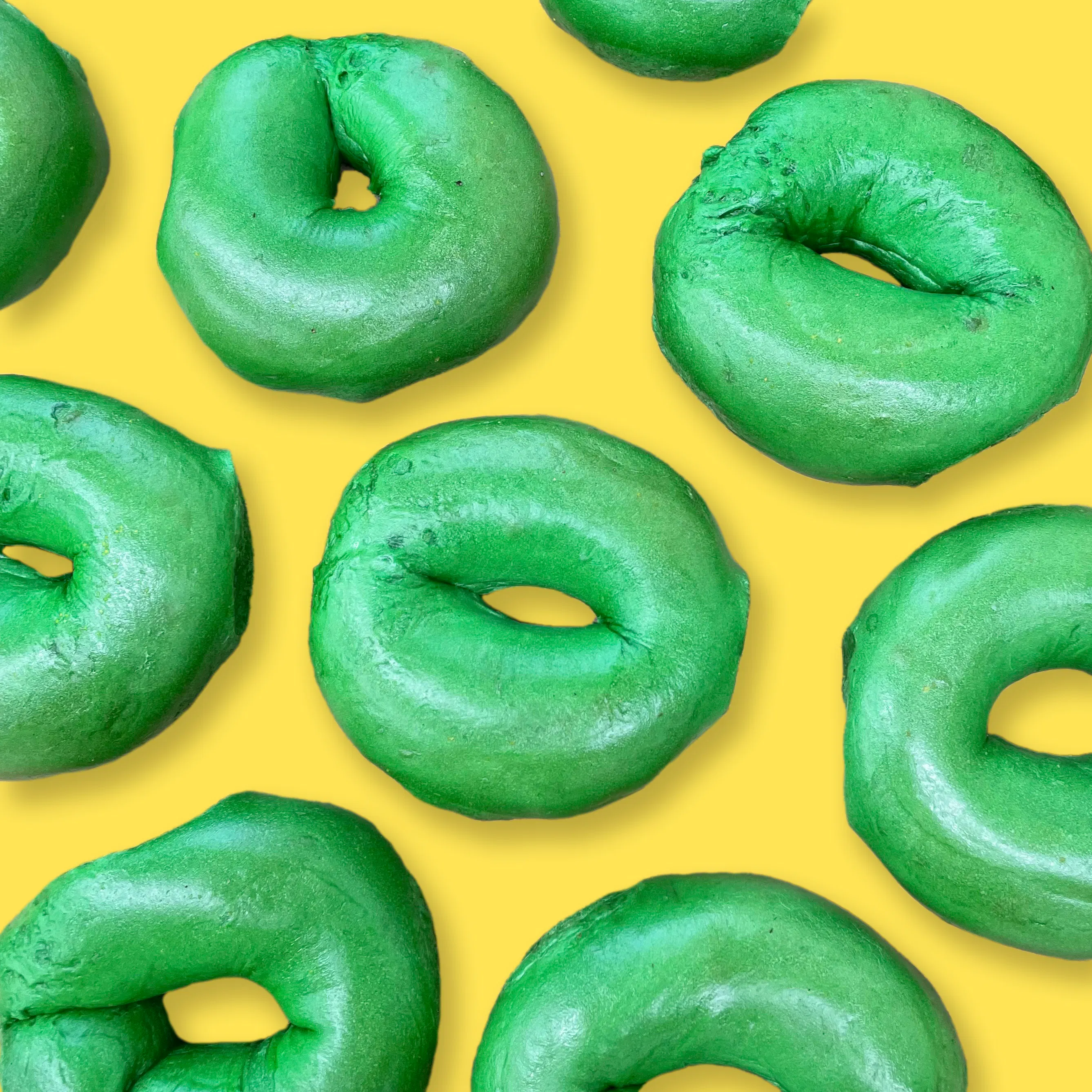 St. Patrick's Day Green Bagels - Dozen by Collegetown Bagels