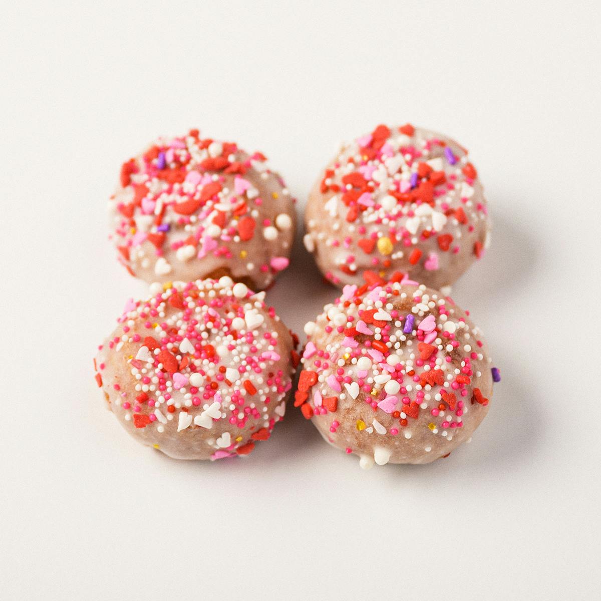 Valentine's Day Vanilla + Red Velvet Mini Doughnuts Combo Tin by Blackbird Doughnuts - Alternate image 2