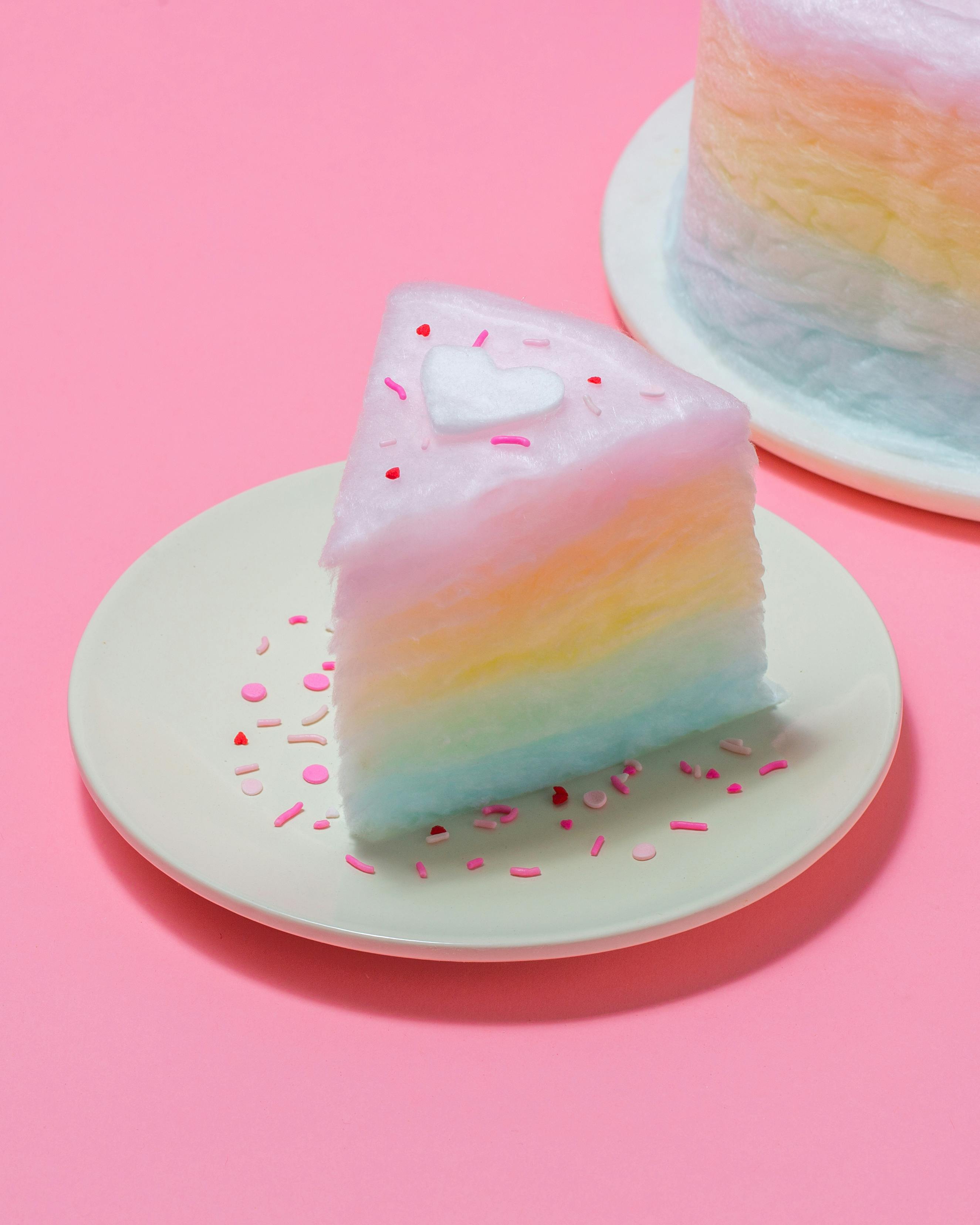 Valentine's Day Rainbow Cotton Candy Floof Cake by Floof Cotton Candy Cakes - Alternate image 2