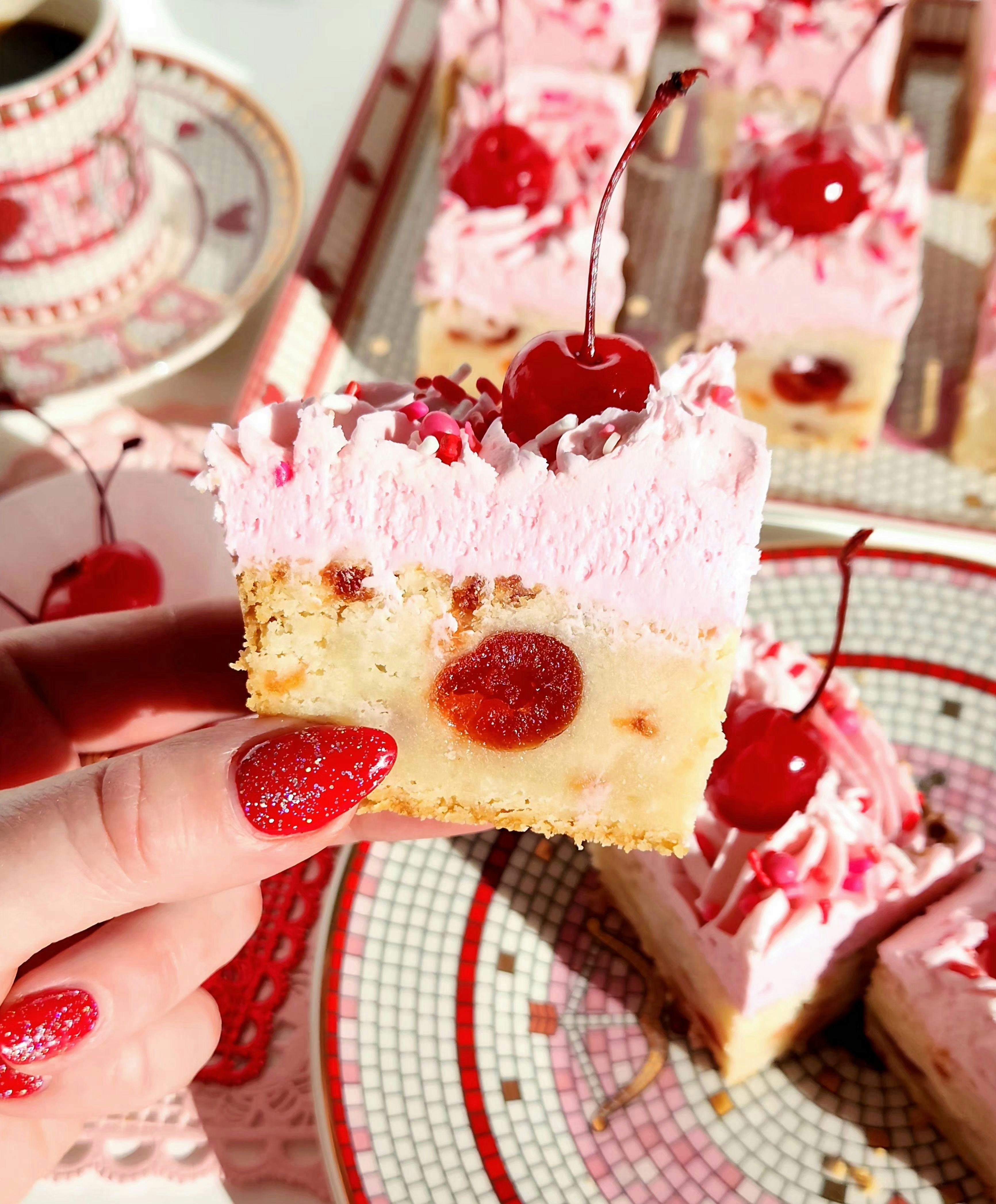 Valentine's Cherry Buttercream Shortbread Tray by Shortbread Society - Alternate image 2