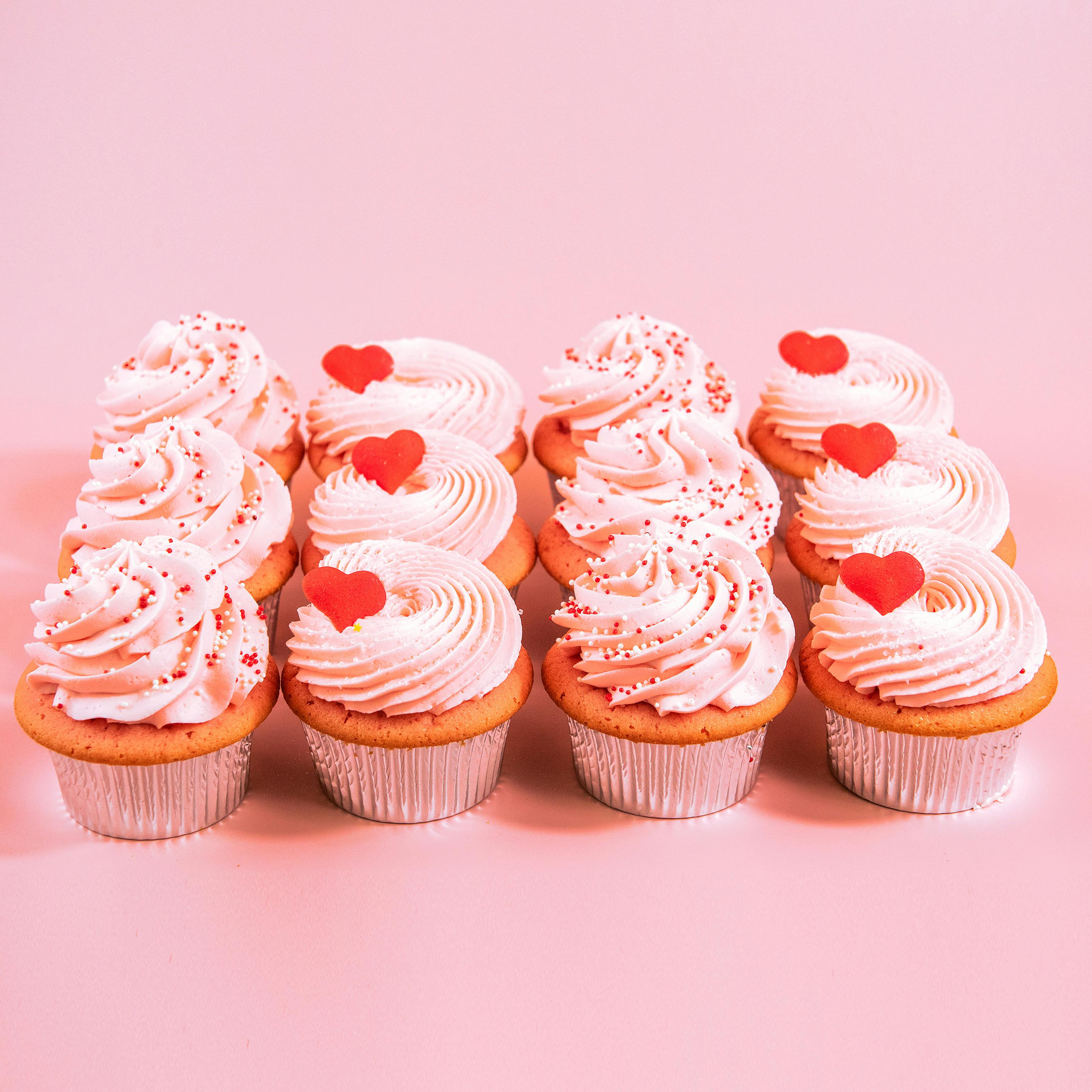 Pink Champagne Surprise Cupcakes - 12 Pack by Trophy Cupcakes