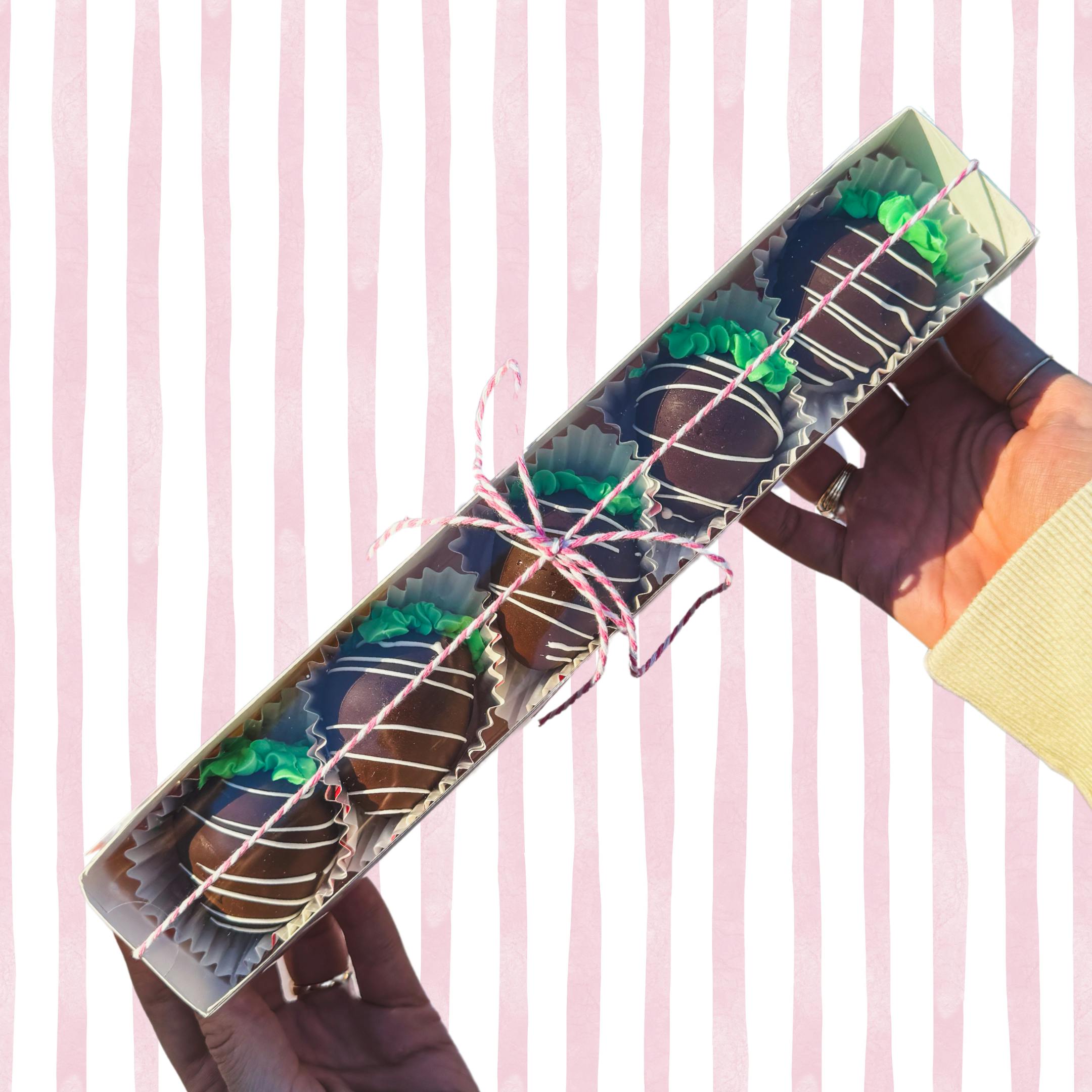 "Chocolate Covered Strawberries" Ice Cream Bites - 5 Pack by Andia's Ice Cream - Alternate image 2