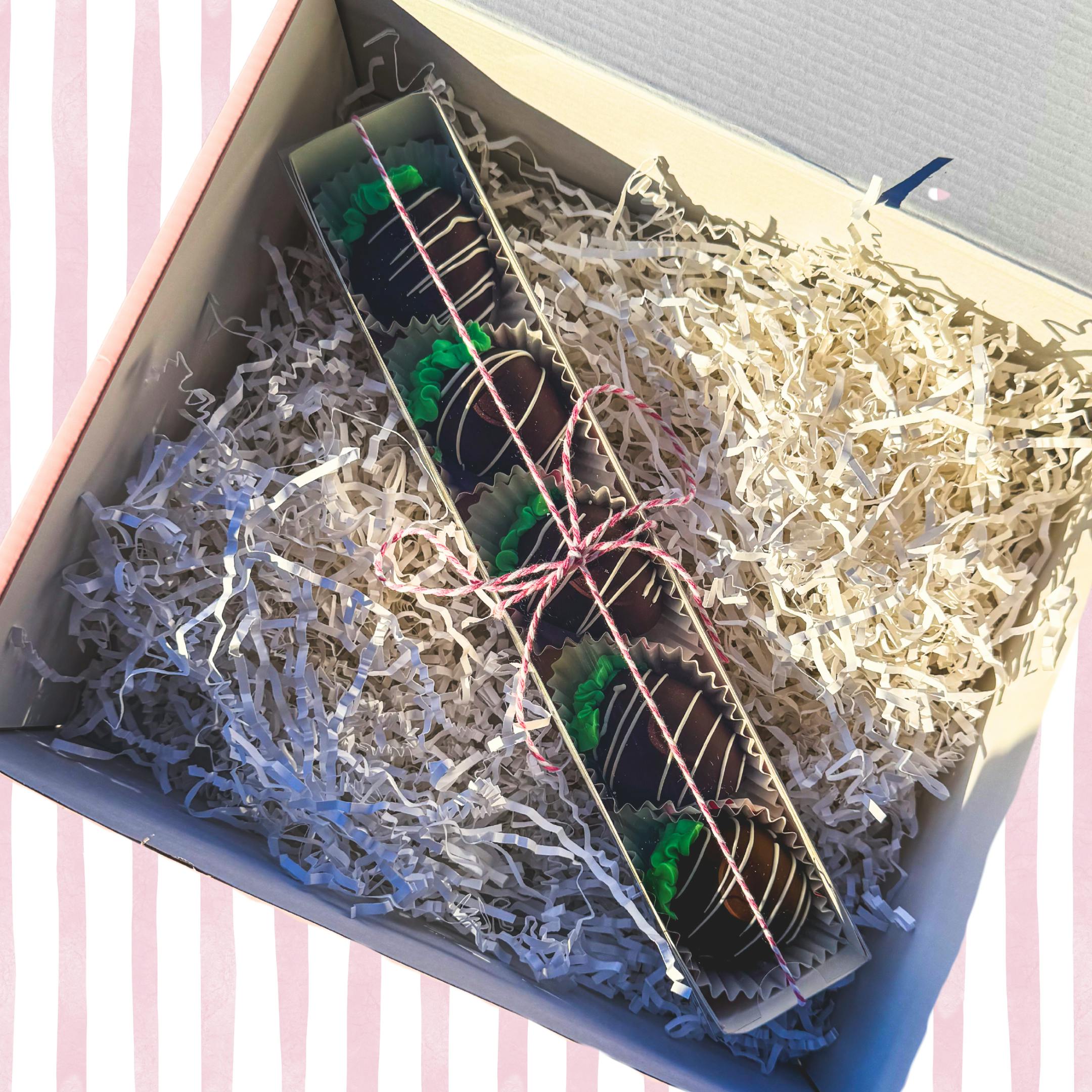 "Chocolate Covered Strawberries" Ice Cream Bites - 5 Pack by Andia's Ice Cream - Alternate image 3