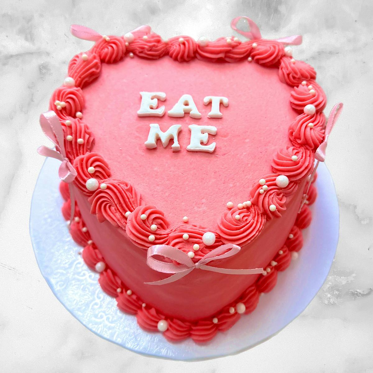 Valentine's Day Heart-Shaped Message Cake - Choose Your Own by Misha's Cupcakes - Alternate image 9