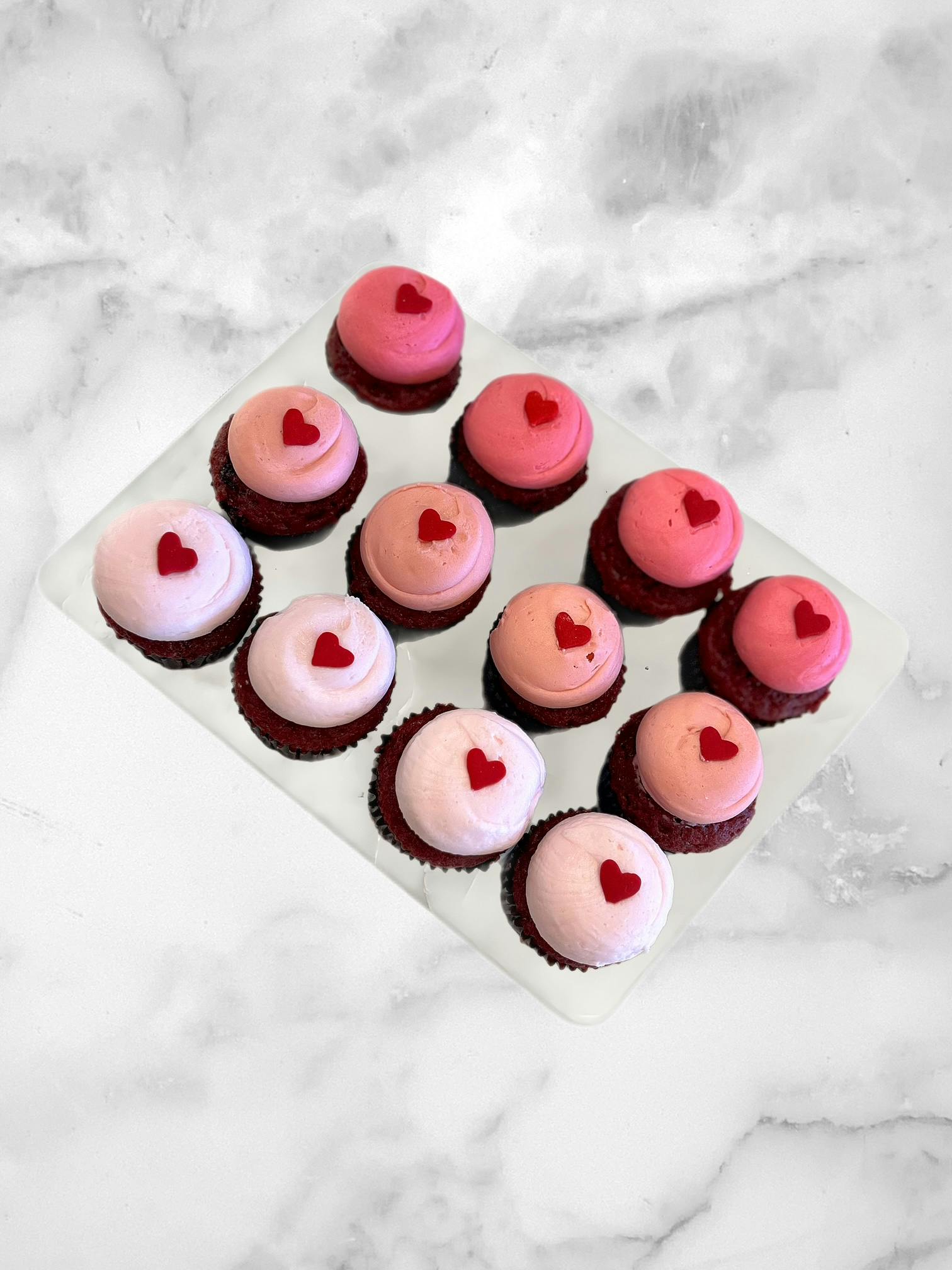 Valentine's Day Mini Cupcakes - 1 Dozen by Misha's Cupcakes