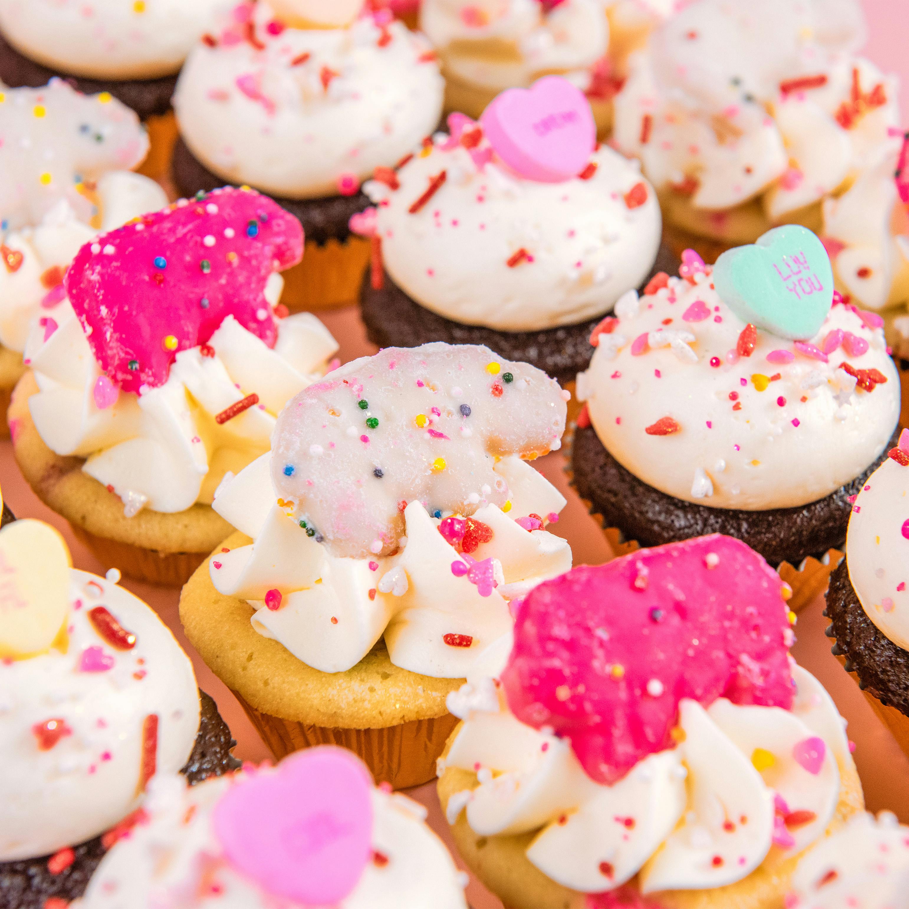 Valentine's Mini Cupcakes - 12 Pack by Trophy Cupcakes - Alternate image 1