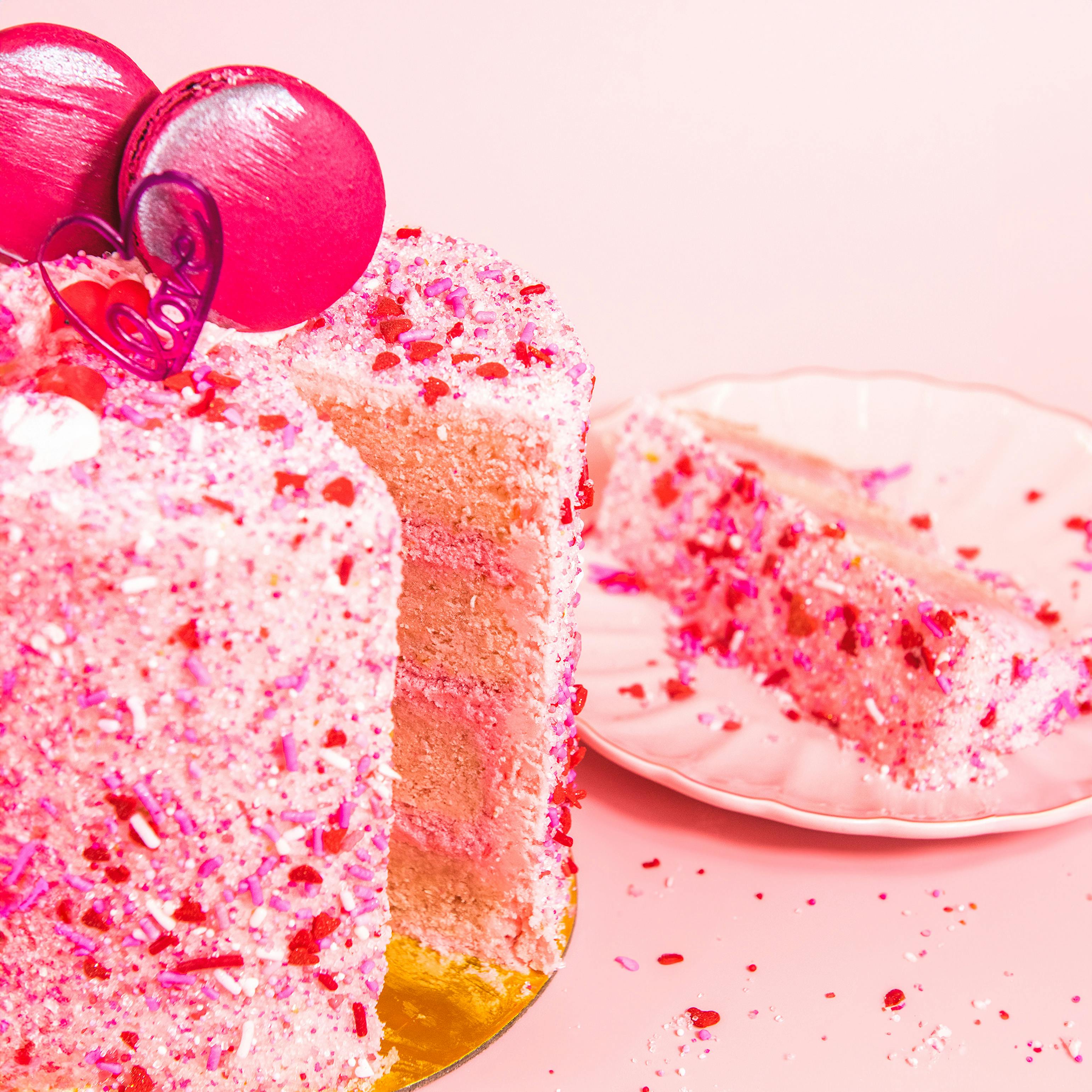 Pink Raspberry Champagne Cake by Trophy Cupcakes - Alternate image 1