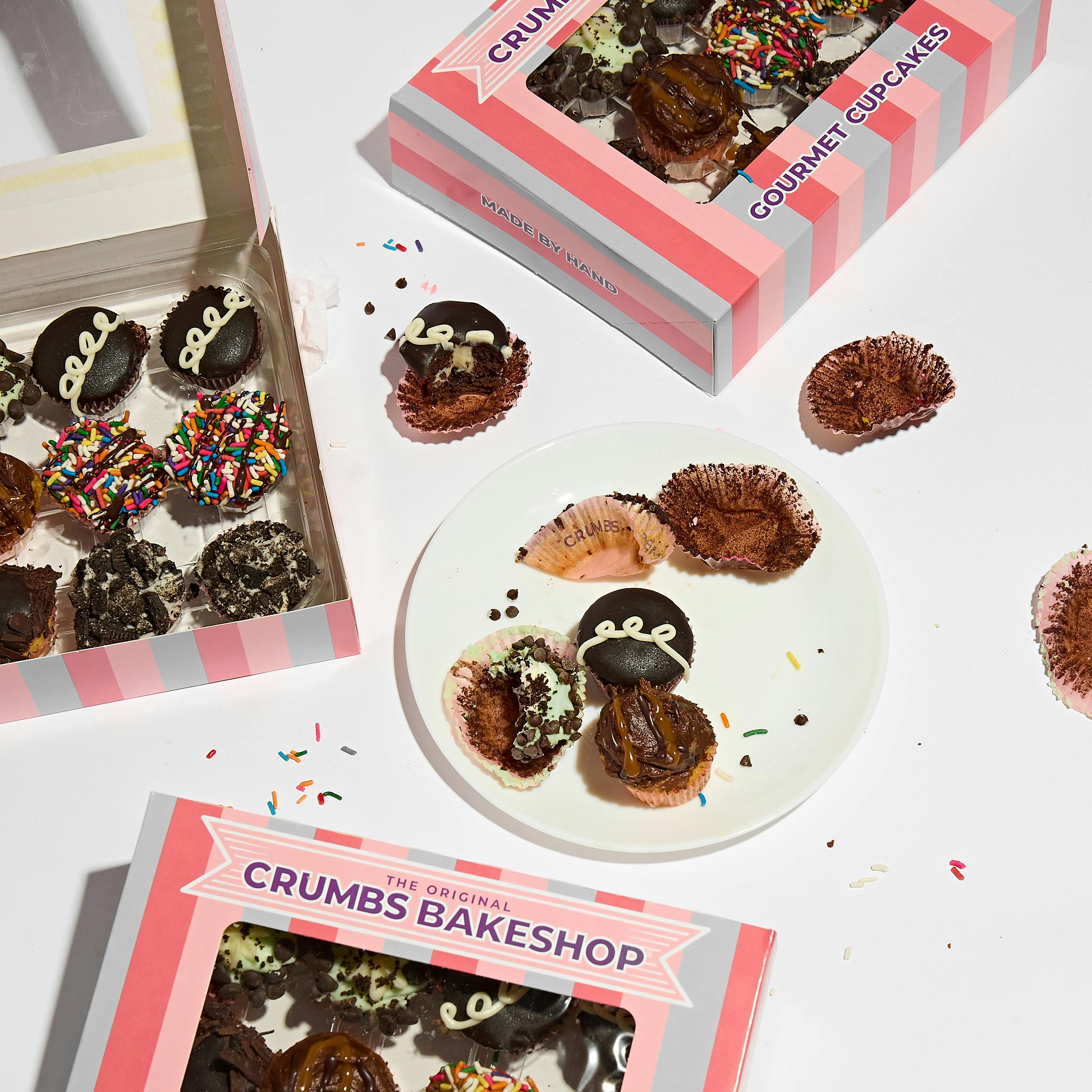 Valentine's Day Mini Cupcakes - 24 Pack by Crumbs Bakeshop - Alternate image 1