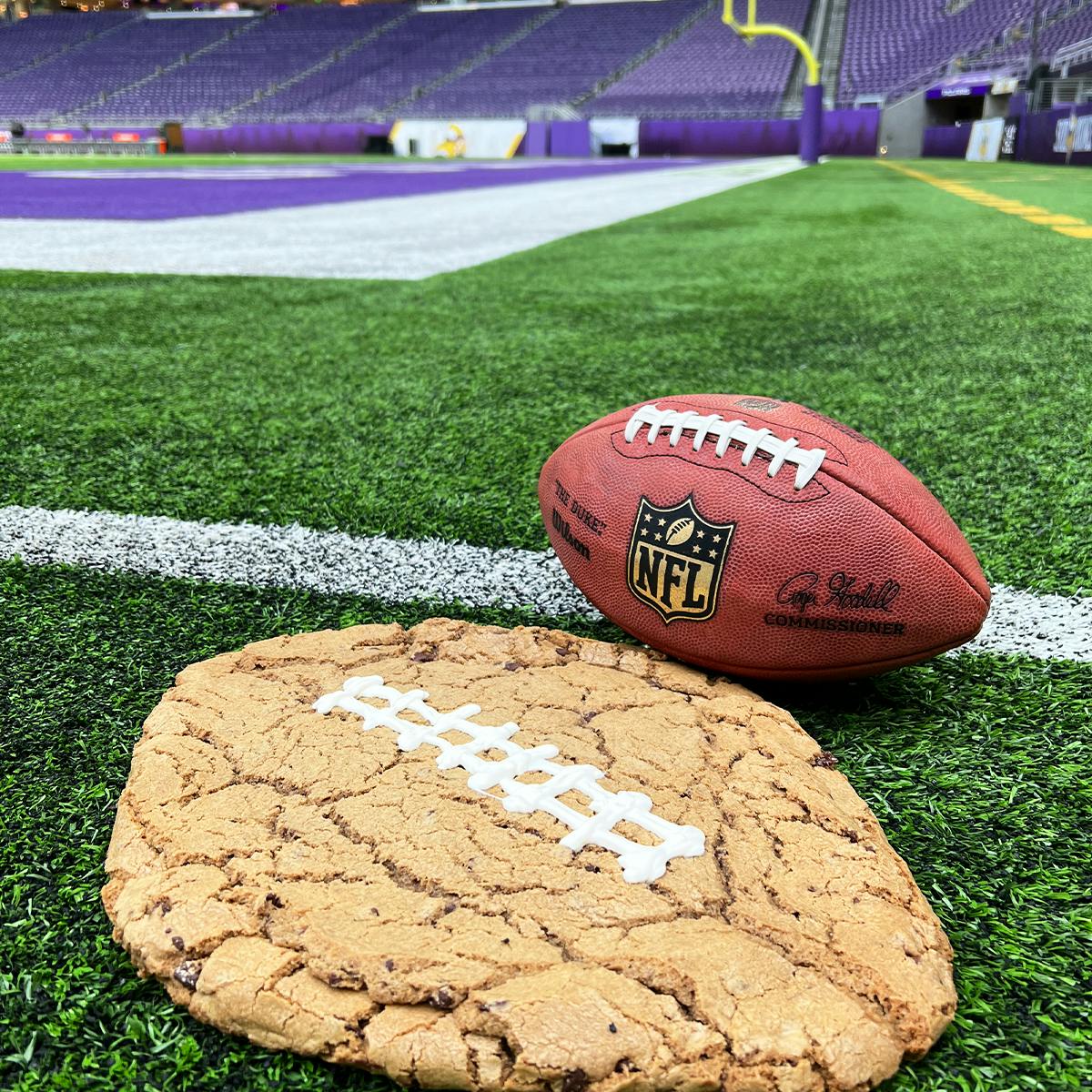 GIANT 5 lb Limited Edition Football Cookie by T-Rex Cookie Company