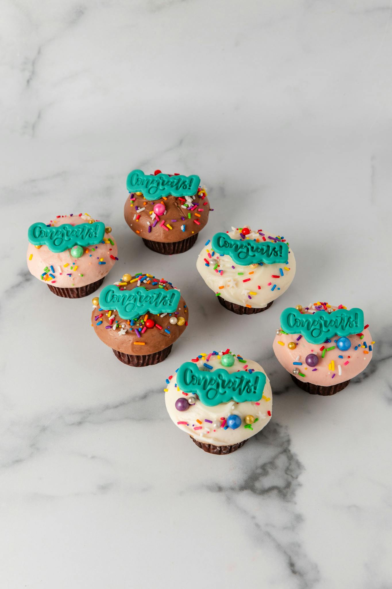 "Congrats" Cupcake Dozen by Crave Cupcakes