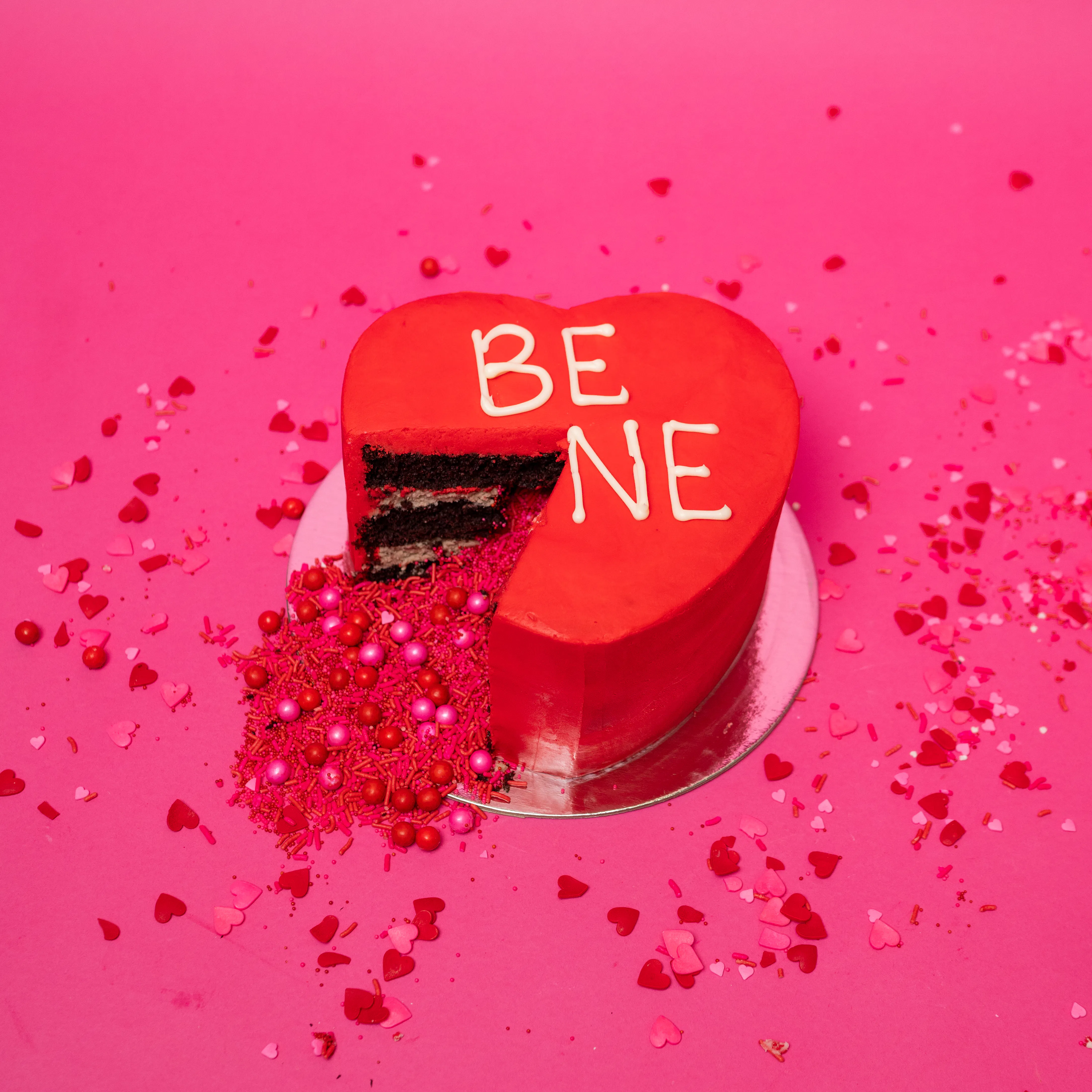 Conversation Heart Explosion® Cake by Flour Shop - Alternate image 2