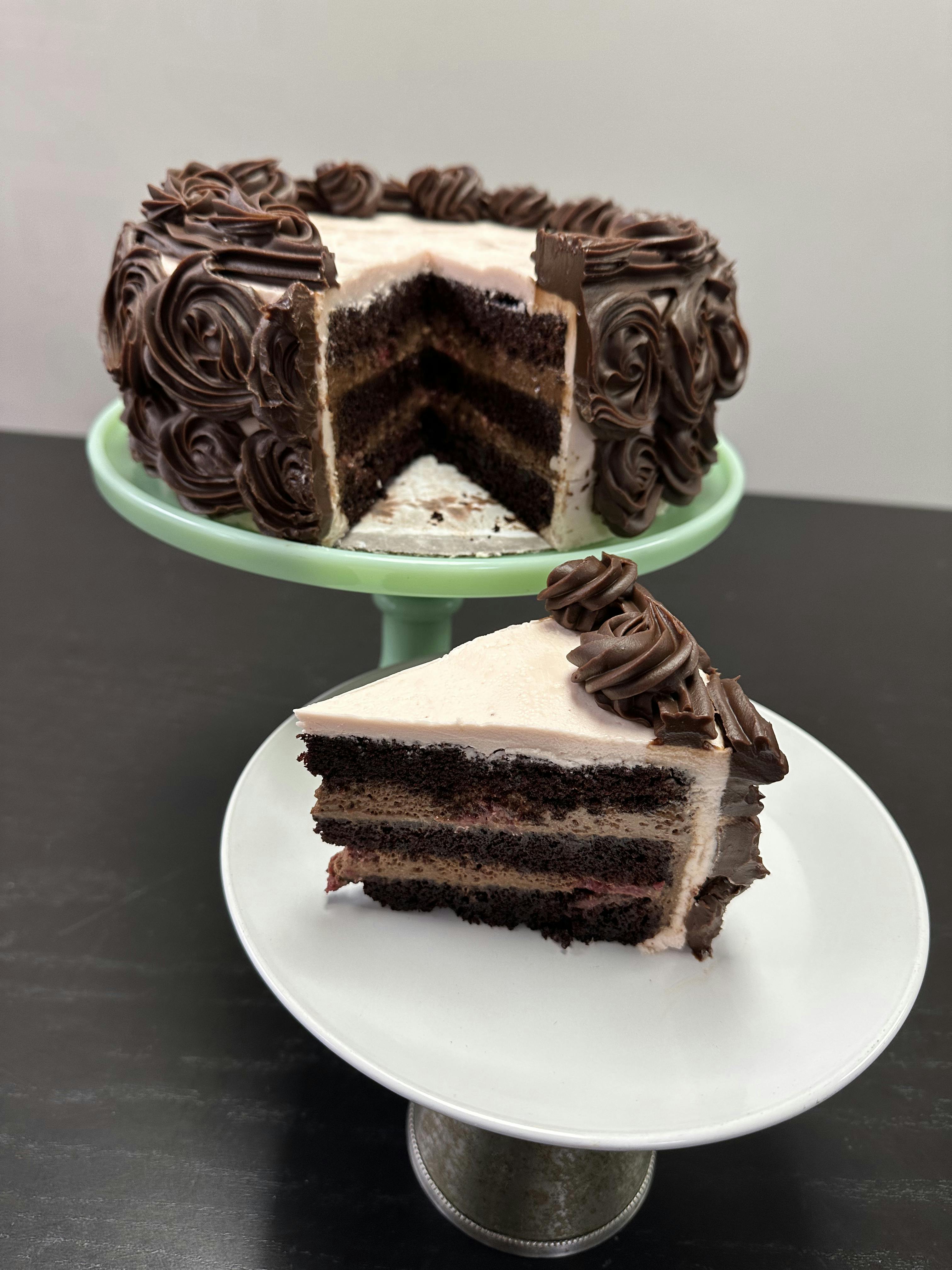 Raspberry Chocolate Mousse Cake by Icebox Cafe - Alternate image 1