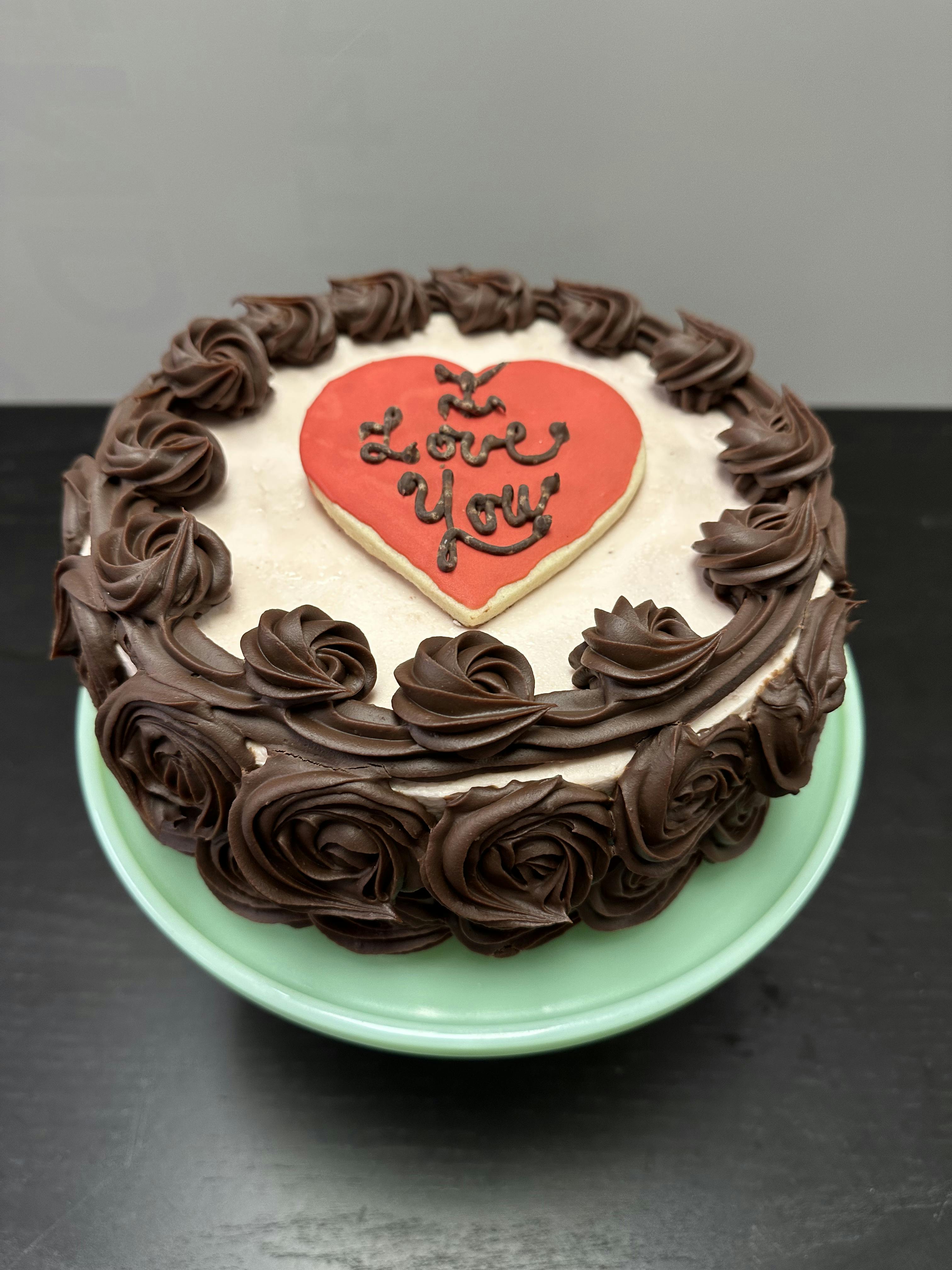 Raspberry Chocolate Mousse Cake by Icebox Cafe