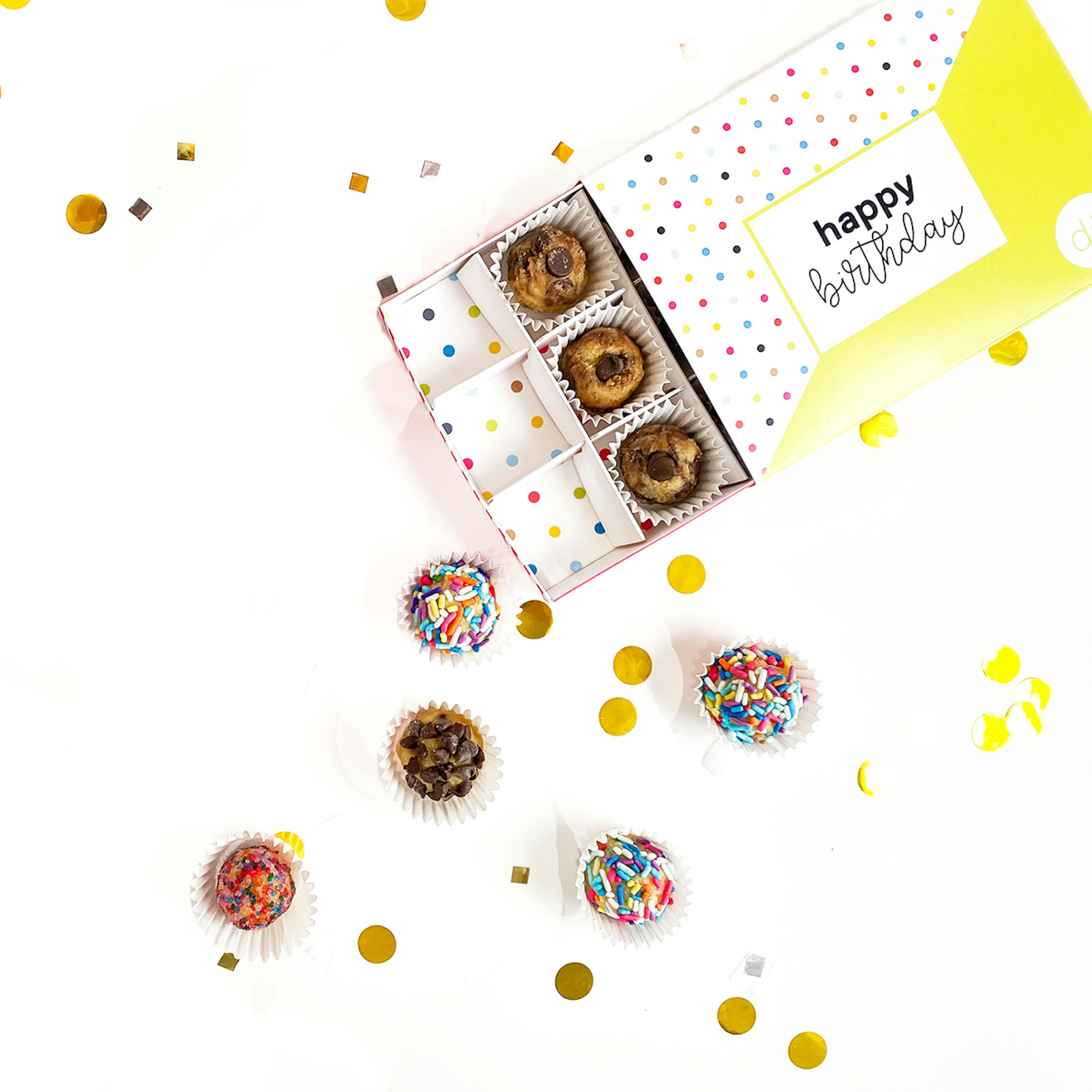 Happy Birthday Cookie Dough Bites - 24 Pack by Cookie DŌ