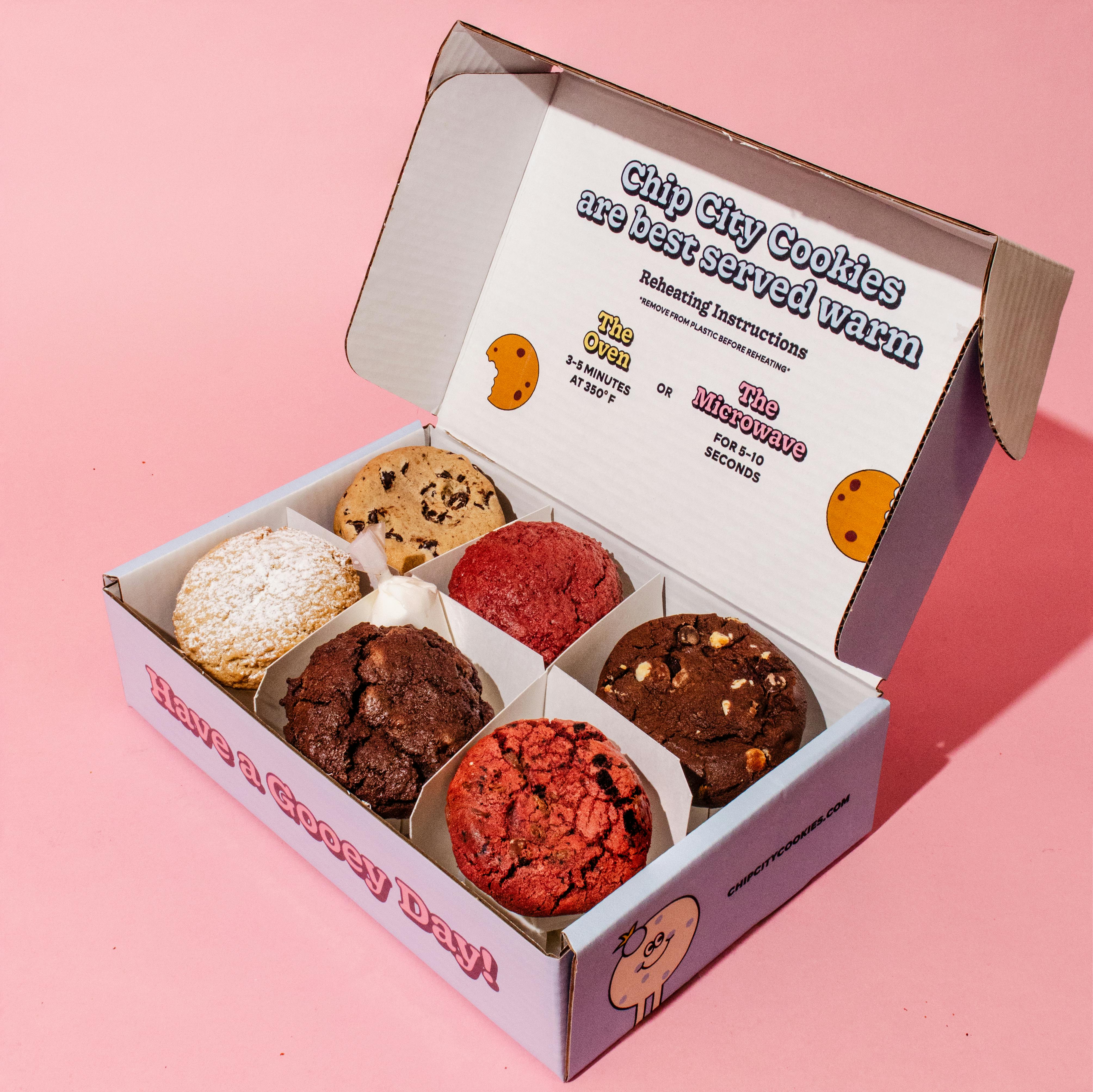 Cupids Favorite JUMBO Cookies - 6 Pack by Chip City Cookies - Alternate image 8