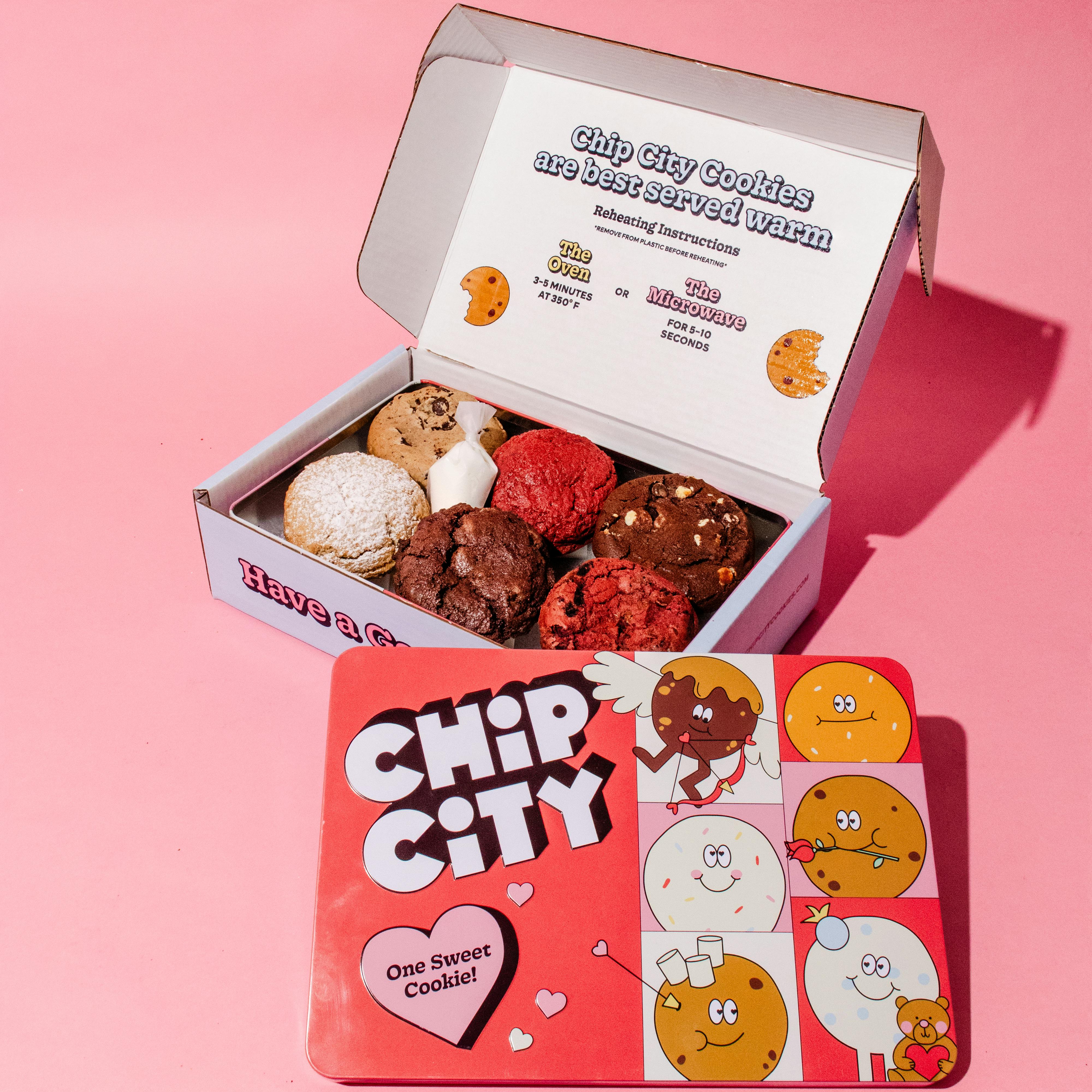 Cupids Favorite JUMBO Cookies - 6 Pack by Chip City Cookies