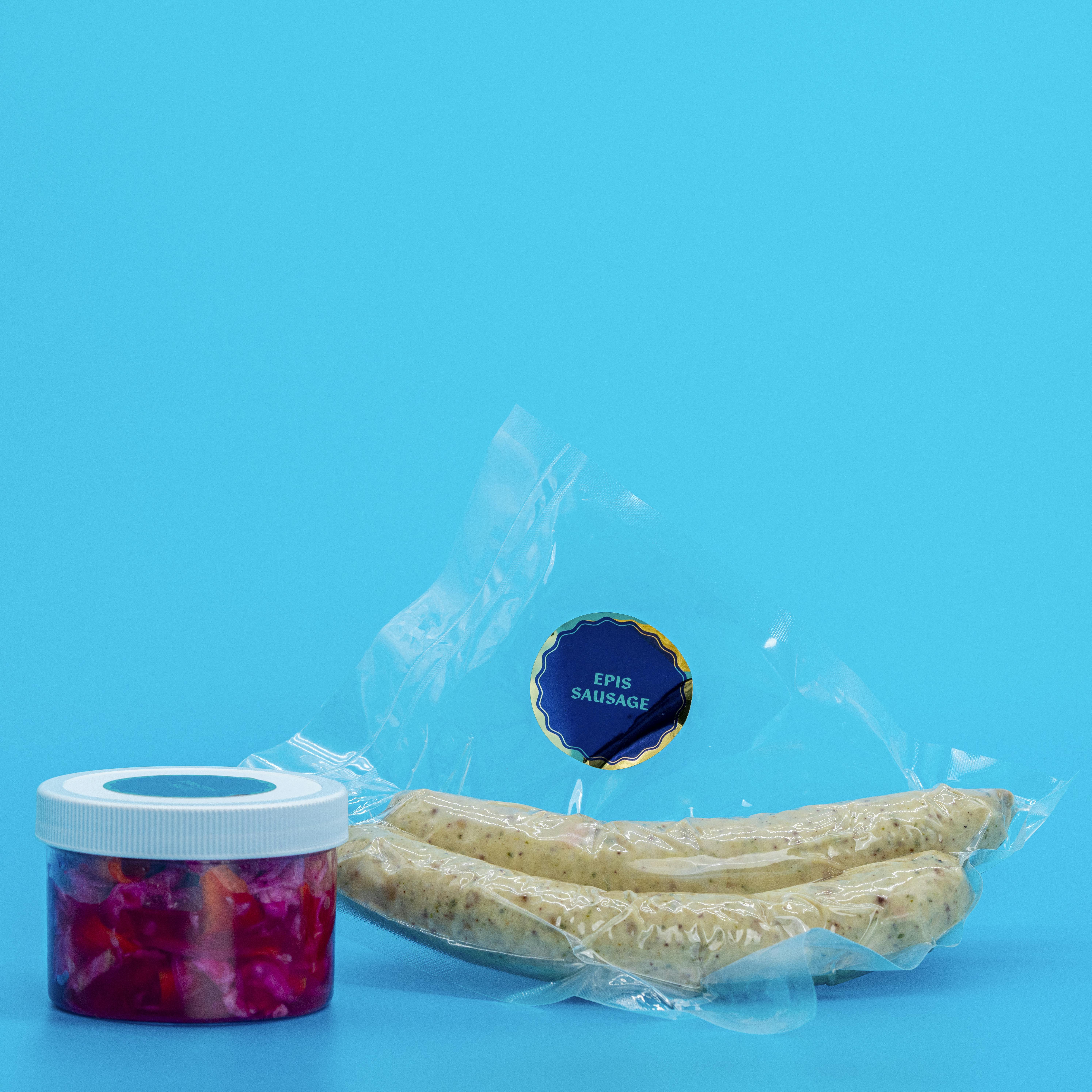 Epis Sausages + Pikliz (Gluten-Free) by Kann by Chef Gregory Gourdet - Alternate image 1