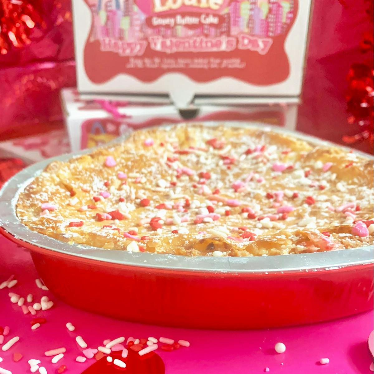 Valentine's Heart Shaped Gooey Butter Cake by Gooey Louie® - Alternate image 1