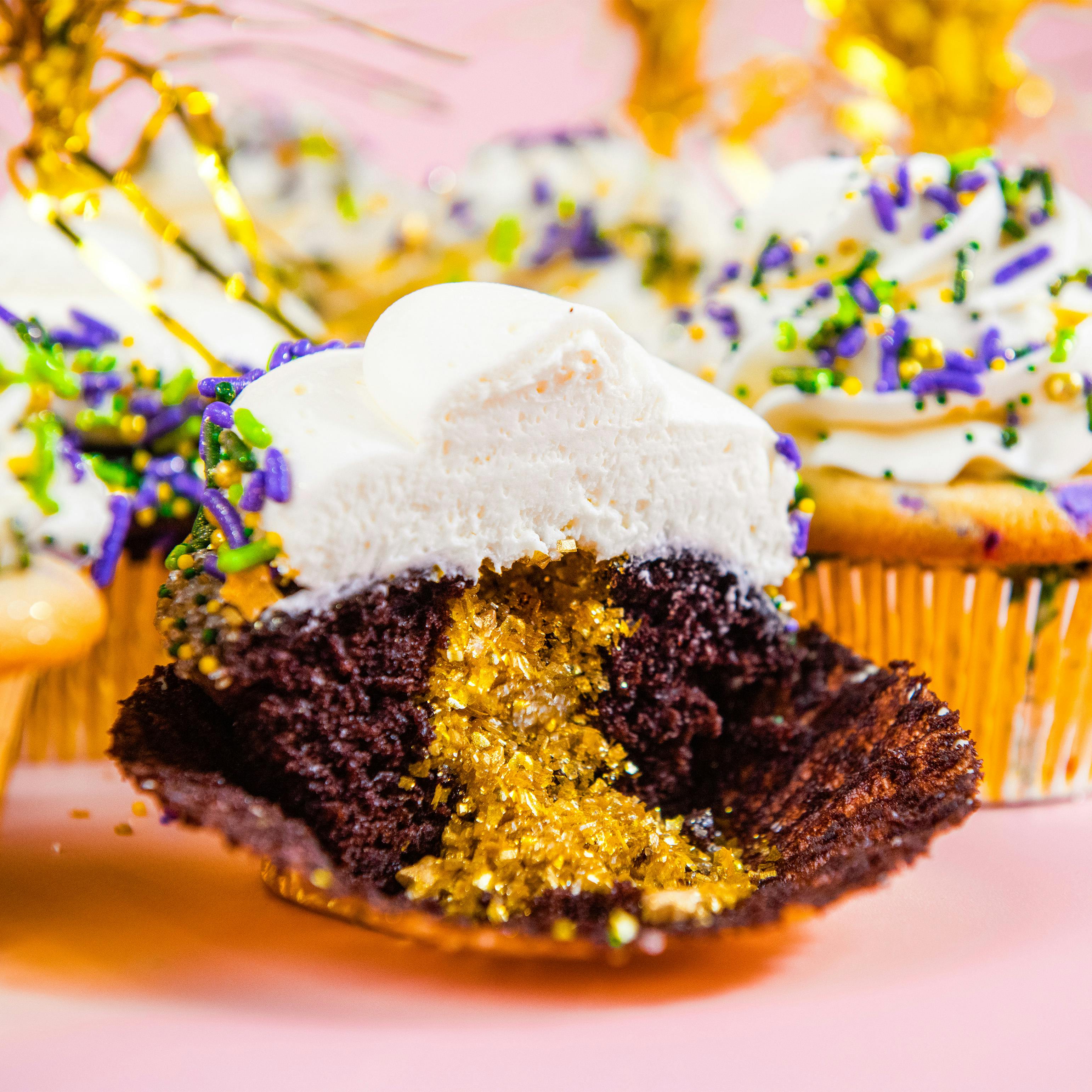 Mardi Gras Cupcakes - 12 Pack by Trophy Cupcakes - Alternate image 2