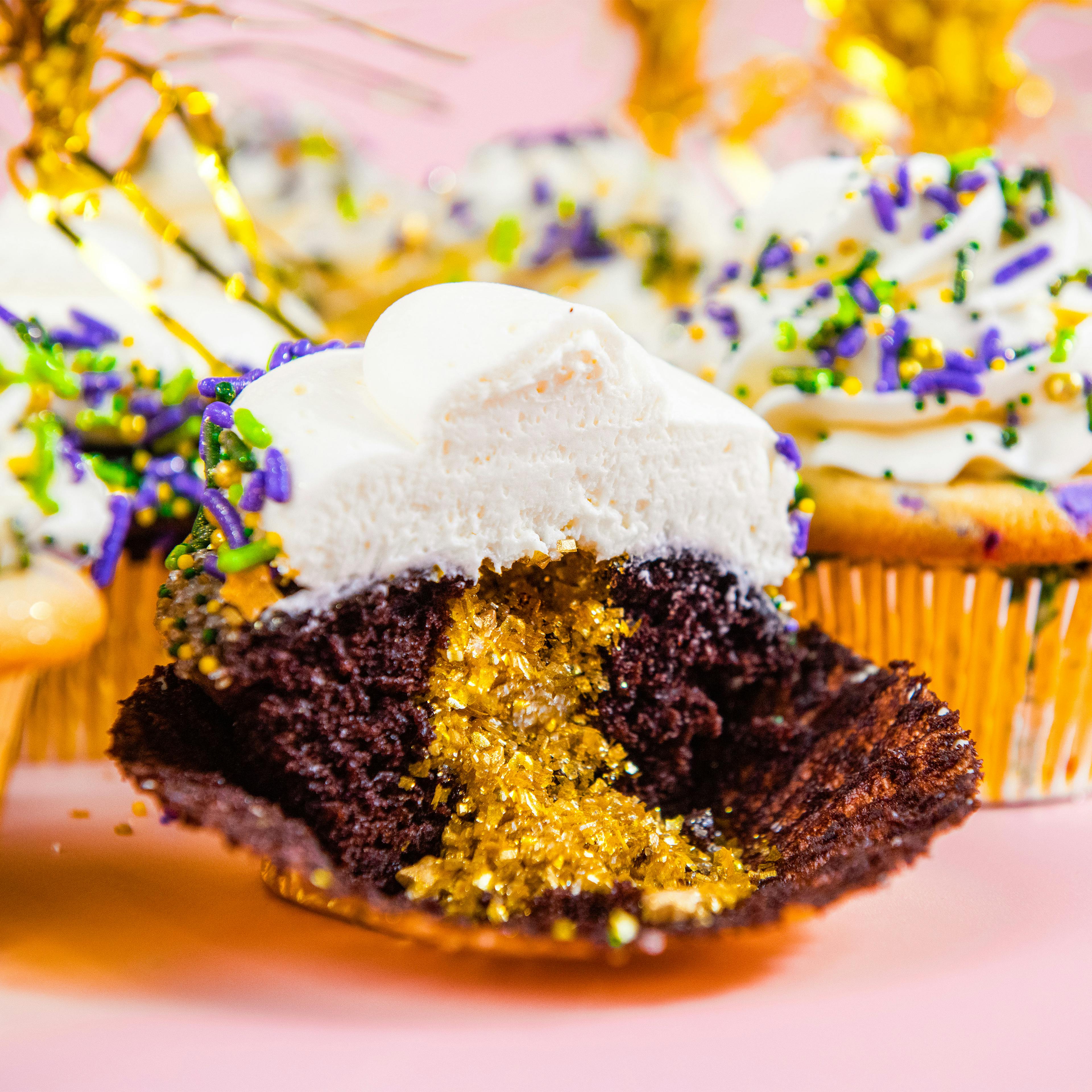 Mardi Gras Cupcakes - 12 Pack by Trophy Cupcakes - Alternate image 2