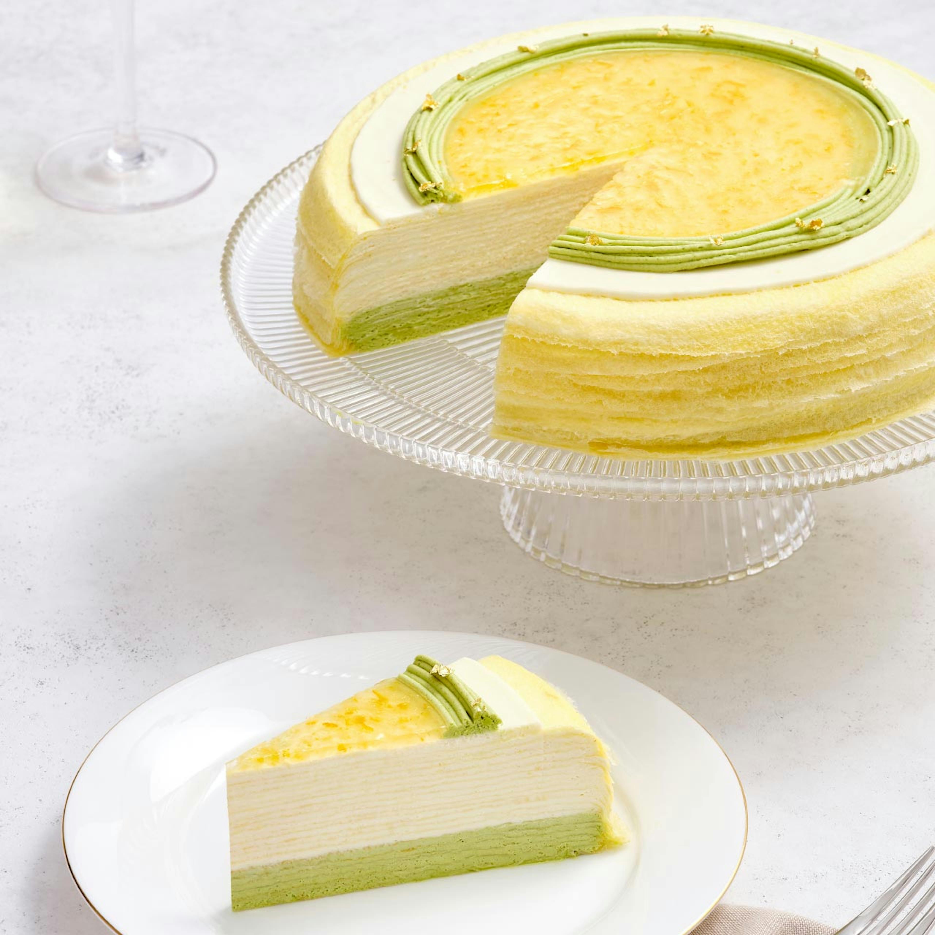Yuzu Matcha Mille Crêpes Cake by Lady M Confections - Alternate image 2