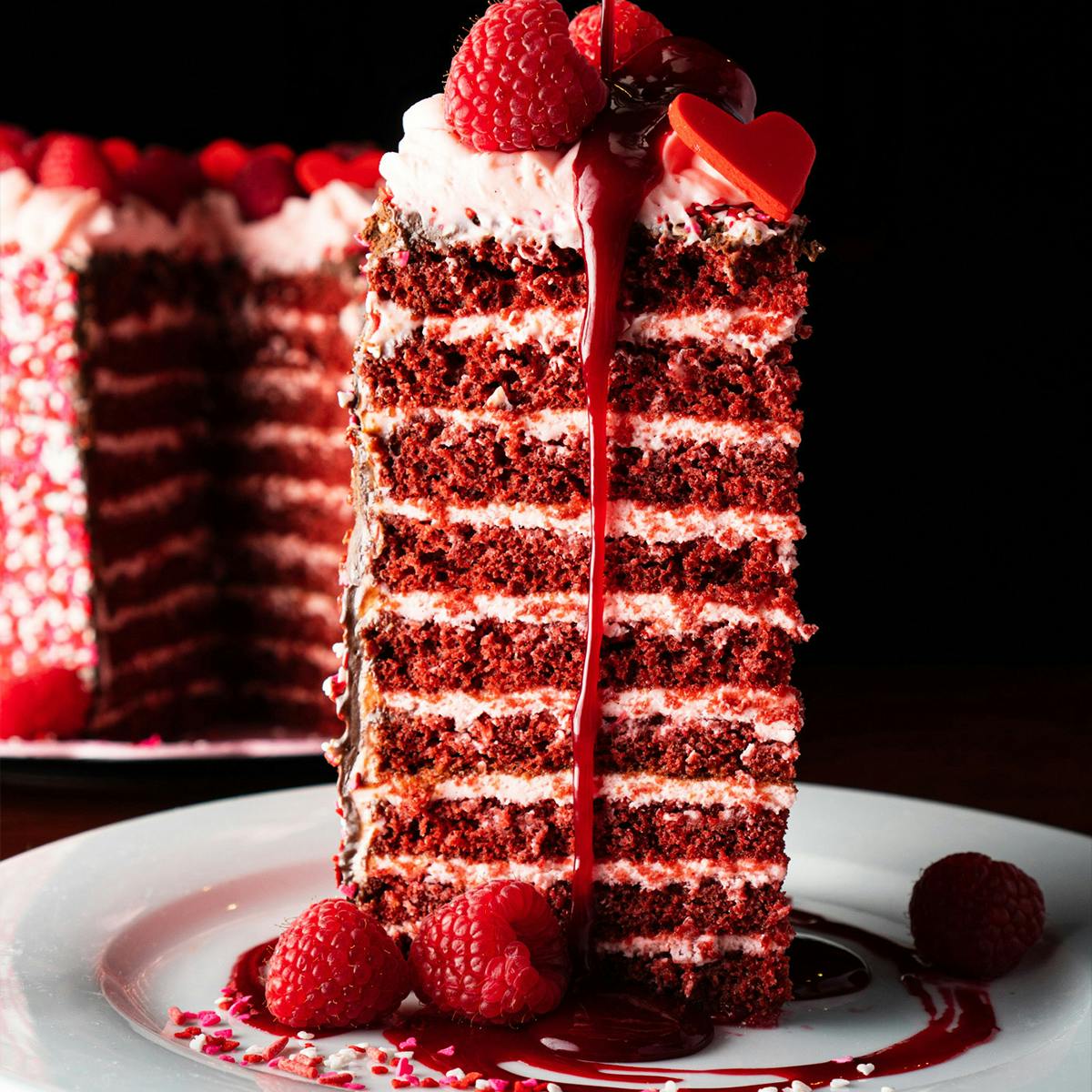 20 Layer Valentine's Day Red Velvet Cake by LAVO - Alternate image 5