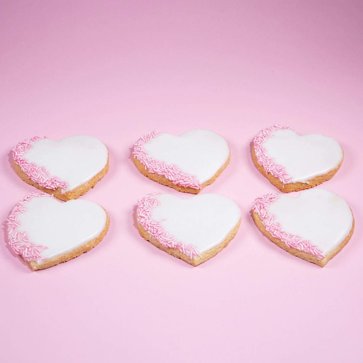 Vegan + Gluten Free Iced Heart Sugar Cookies - 12 Pack by Erin McKenna's Bakery