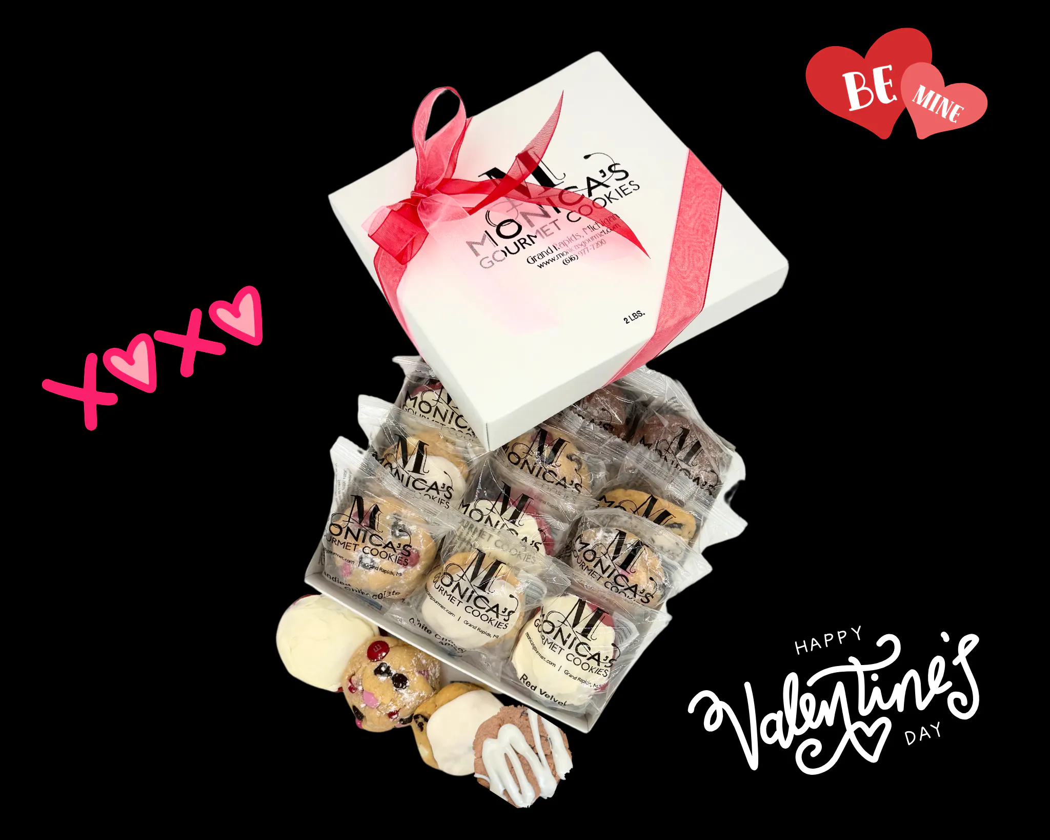 Valentine's Day "Cupid's Mix" Cookie Dozen by Monica's Gourmet Cookies