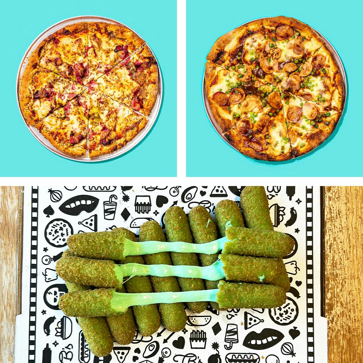 St. Patrick's Day Pizza + Mozzarella Sticks Combo by Tony Boloney's