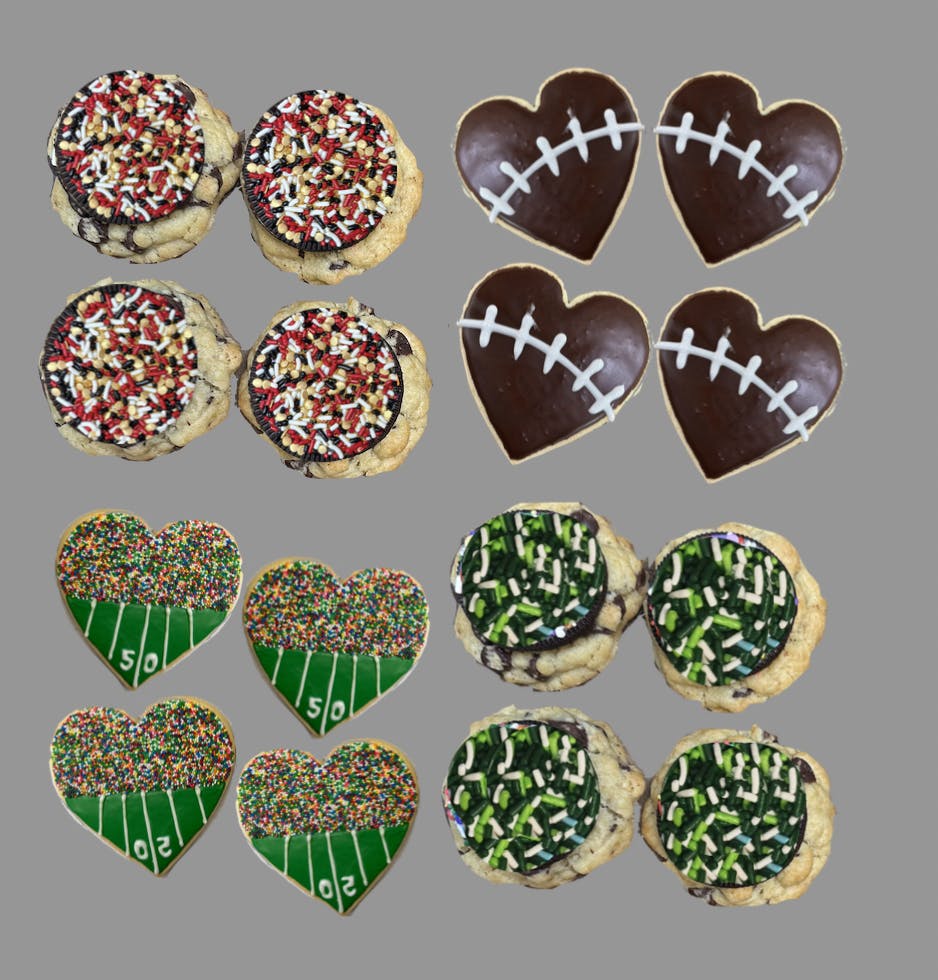 Game Day Shuffle Little Fat Cookies - 16 Pack by Big Fat Cookie